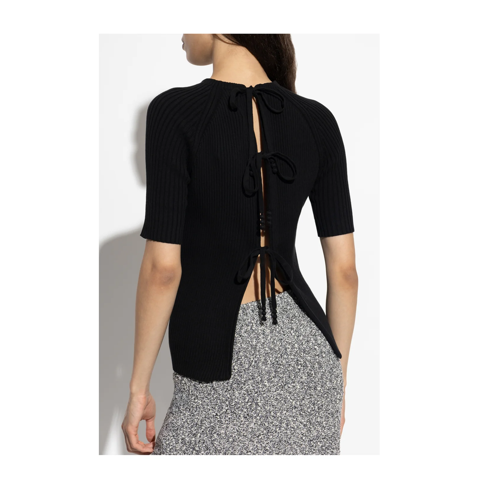 Top Back Tie Black - Image 4