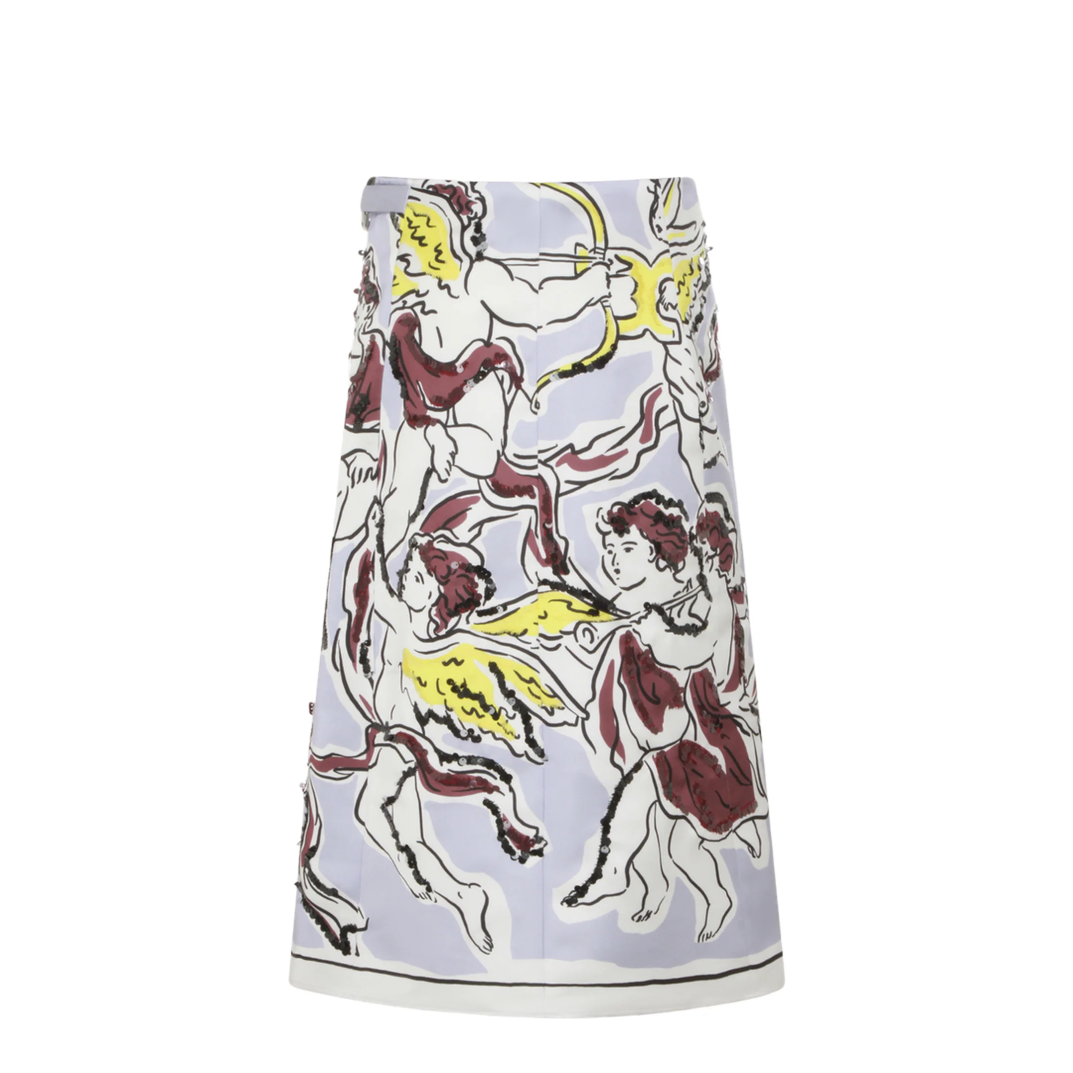 Printed Satin Skirt - Image 2