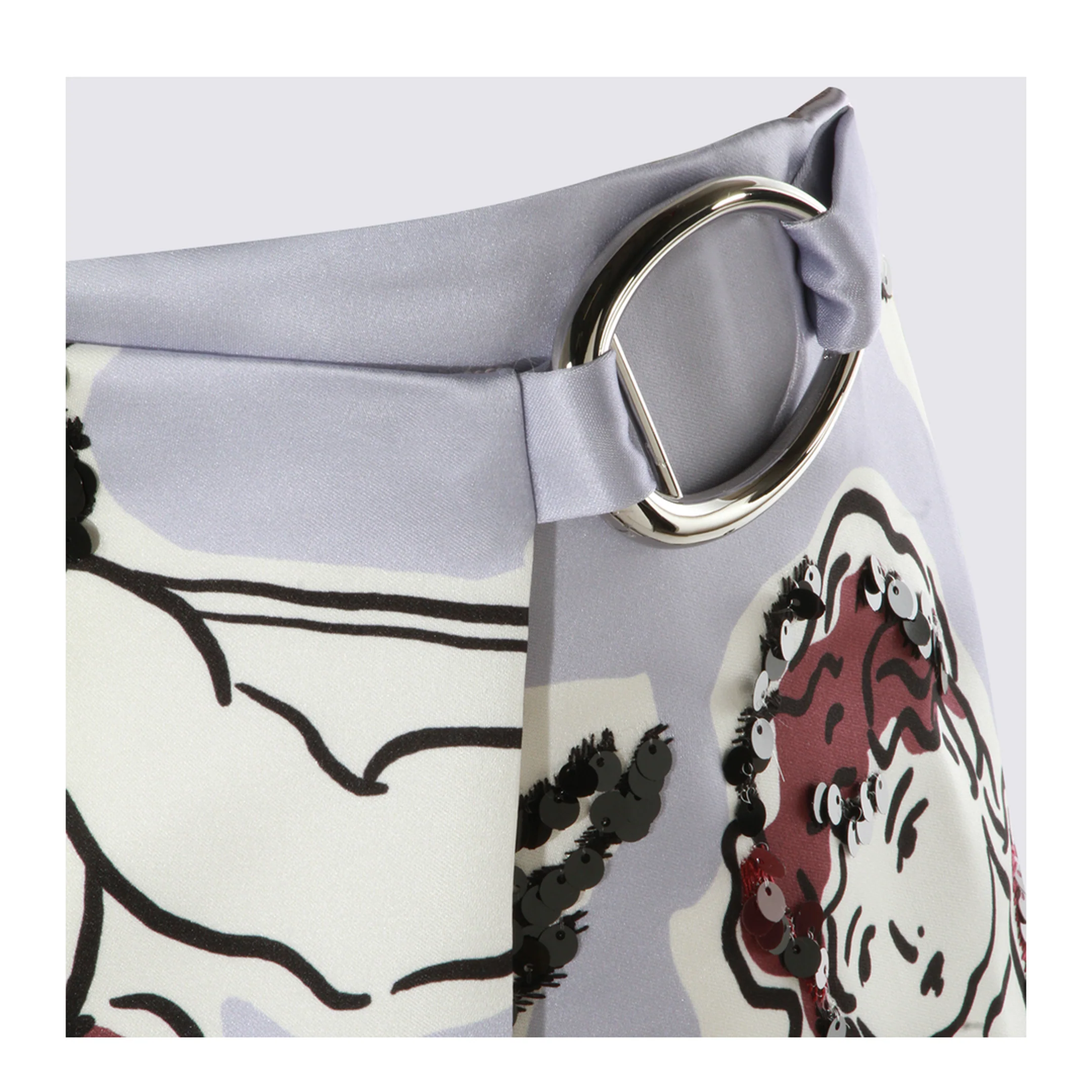 Printed Satin Skirt - Image 3