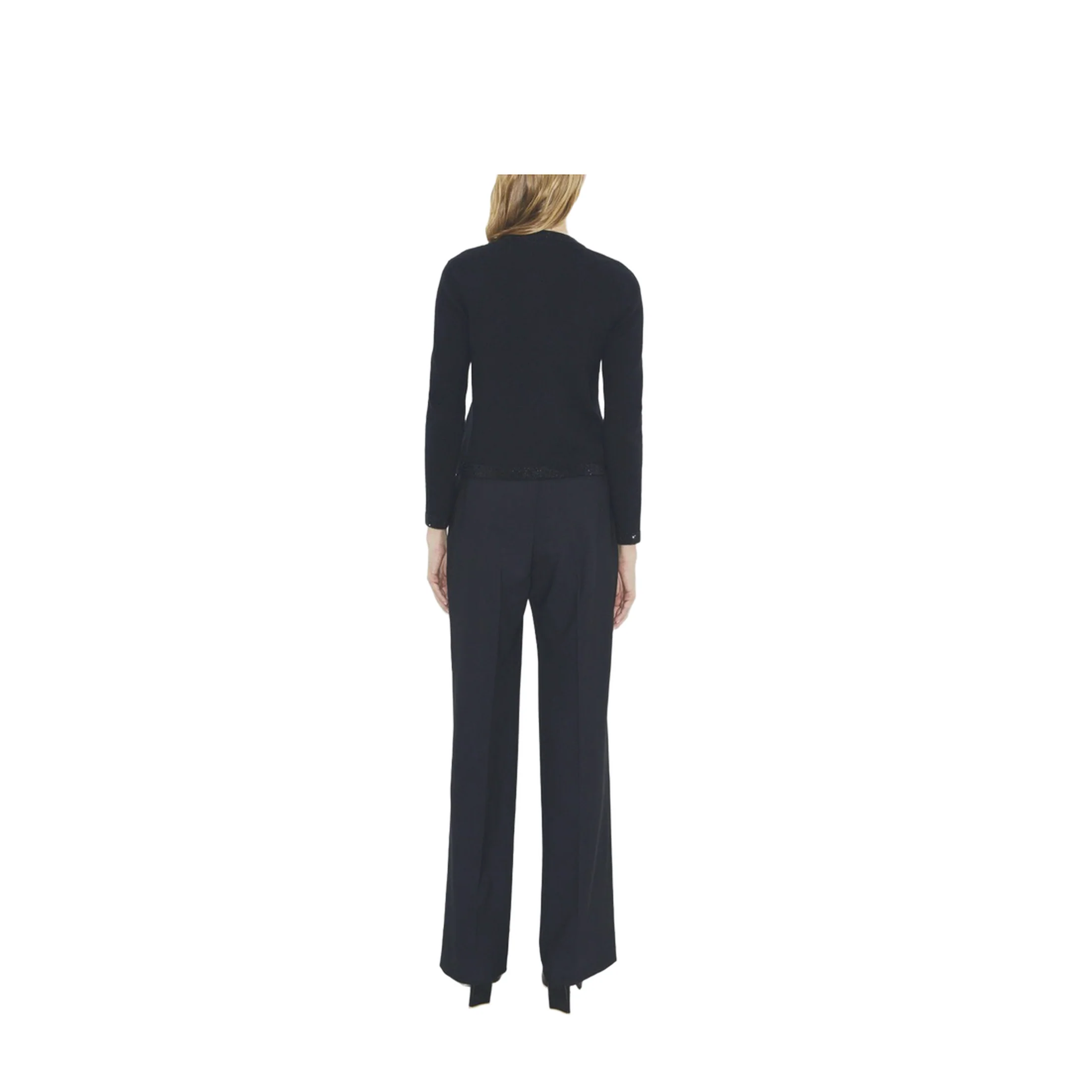 Wool Cardigan Black - Image 4
