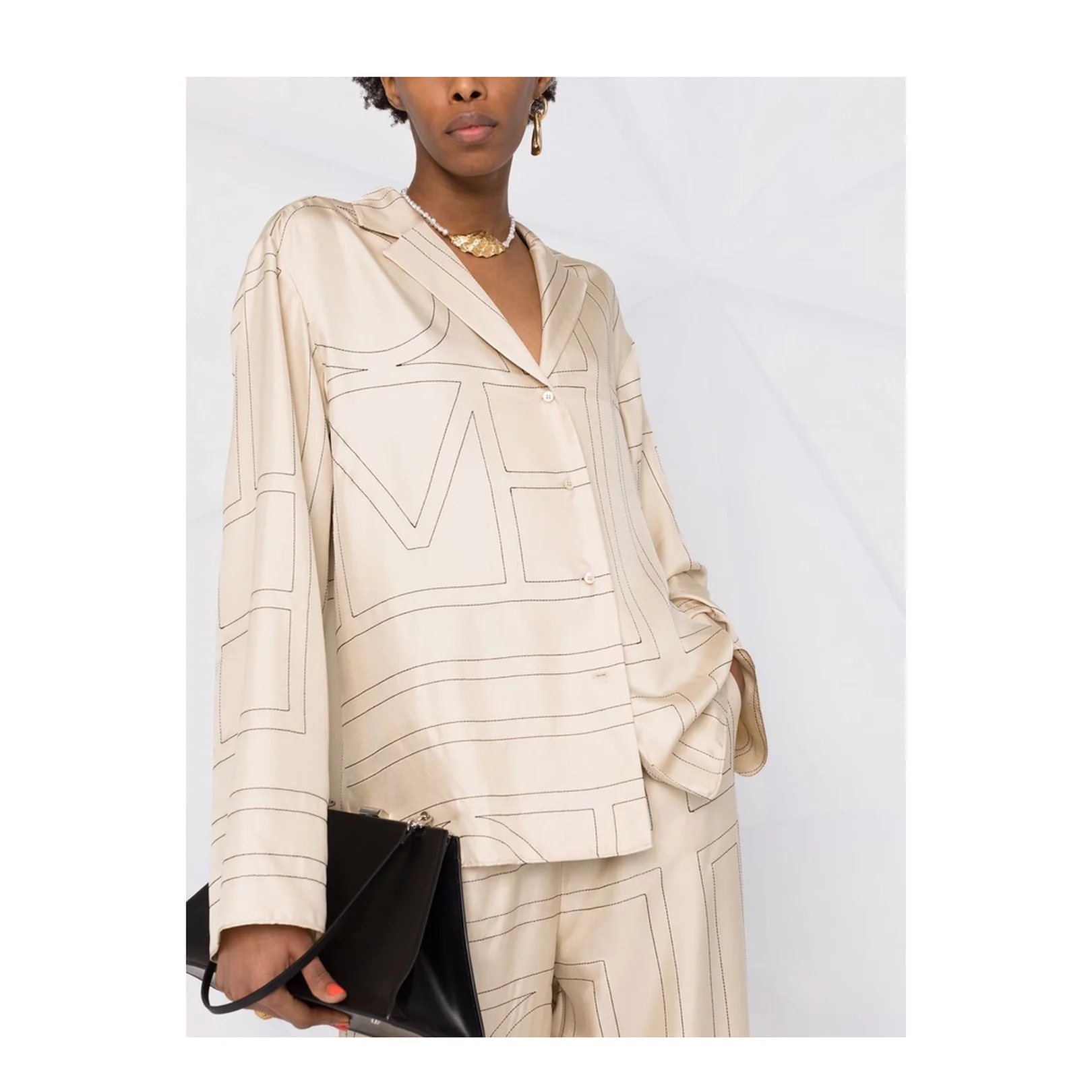 Beige Monogram Shirt - Image 6