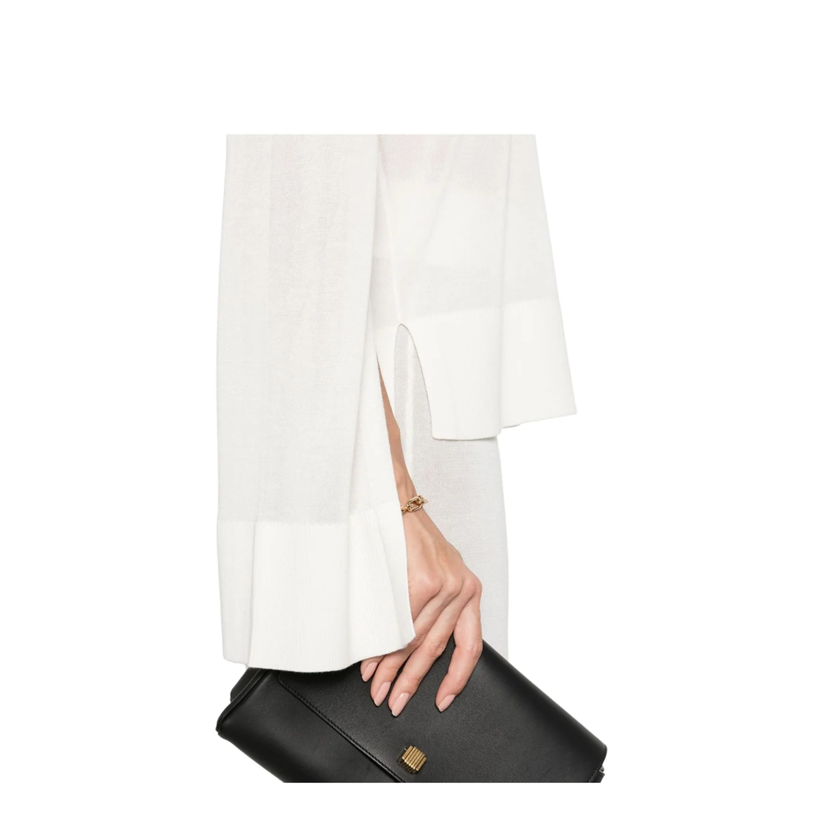 White High-Neck Knit Top - Image 5