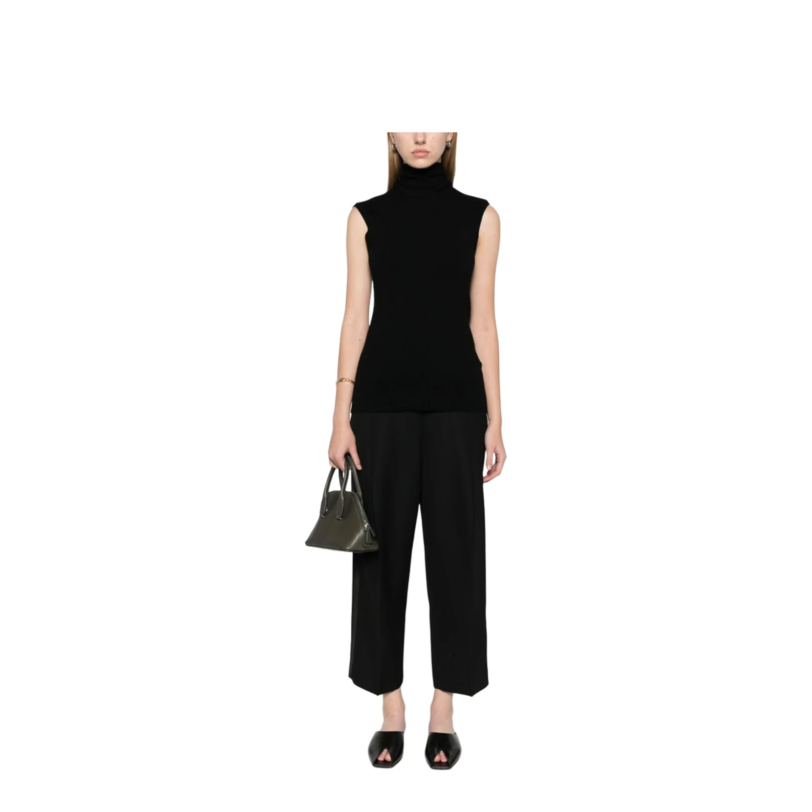 Wool Blend Pleated Trousers - Image 5