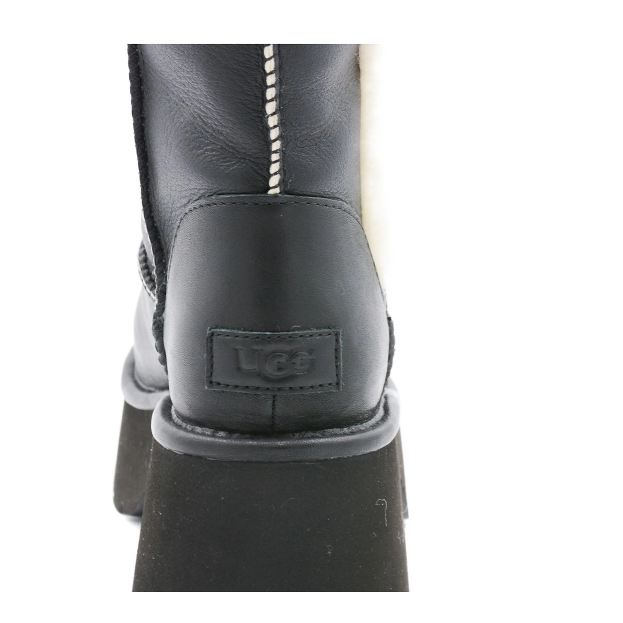 Platform Fur-Trim Leather Boots - Image 3