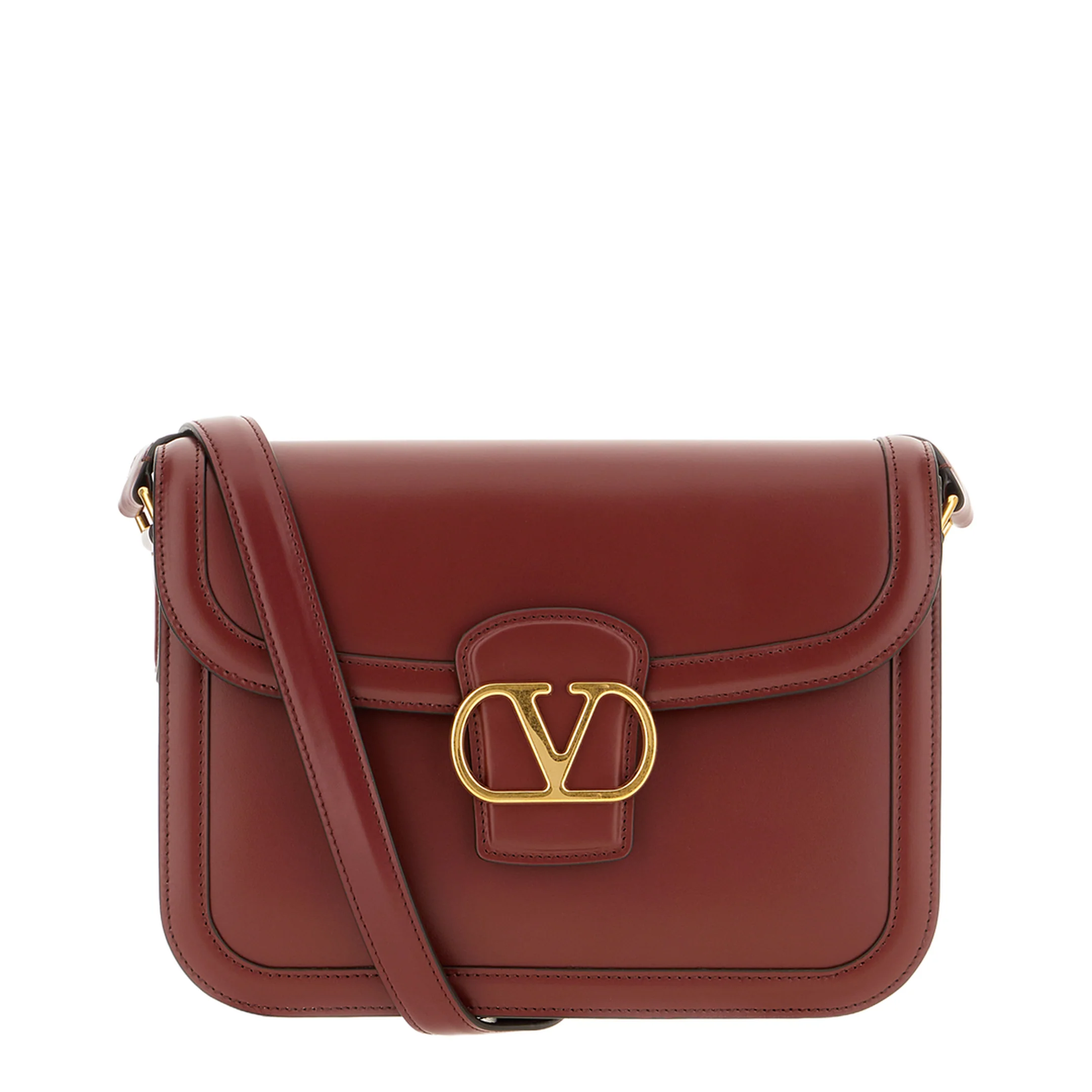 9To5 Calfskin Shoulder Bag - Ruby - Image 4