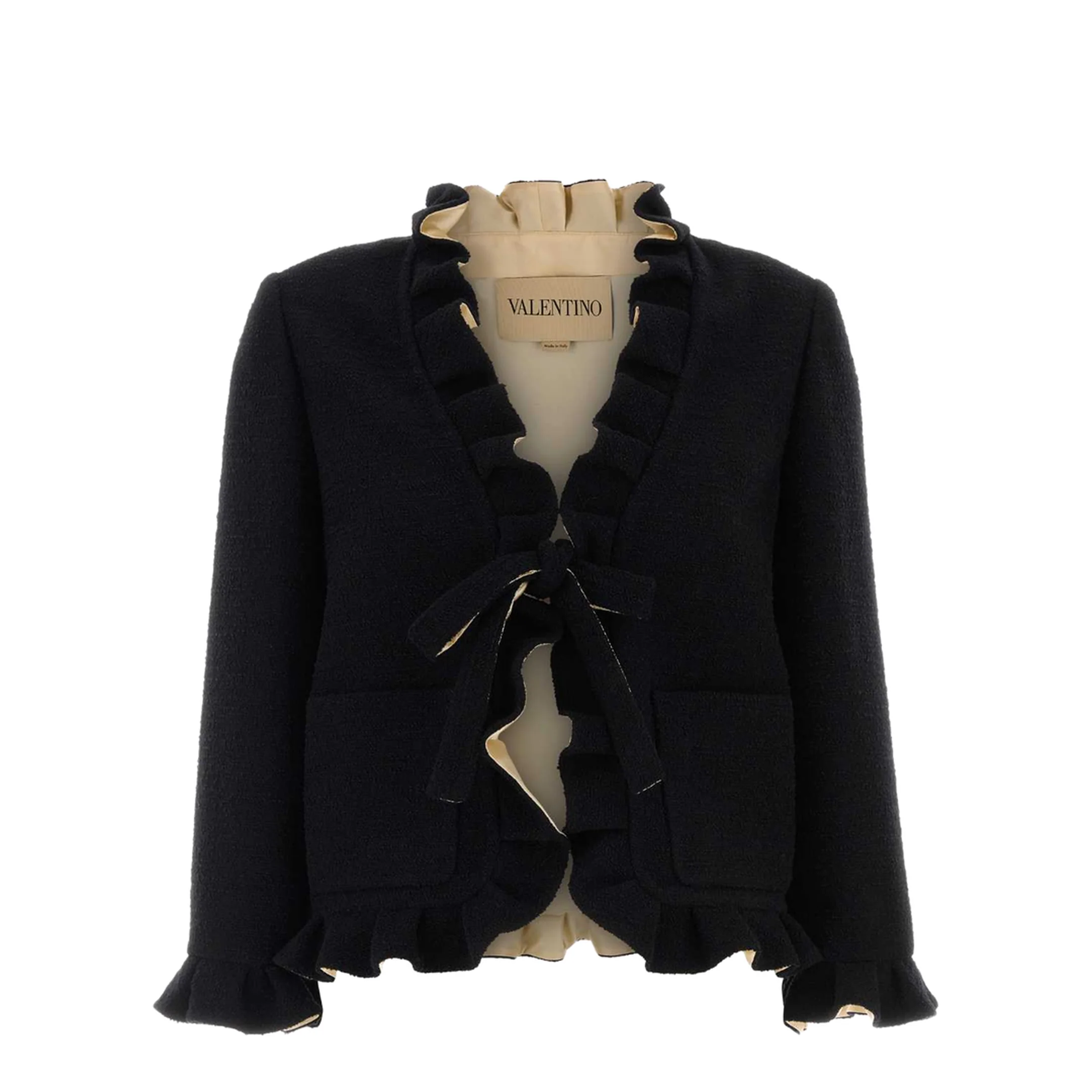 Black Boucle Blazer - Image 3