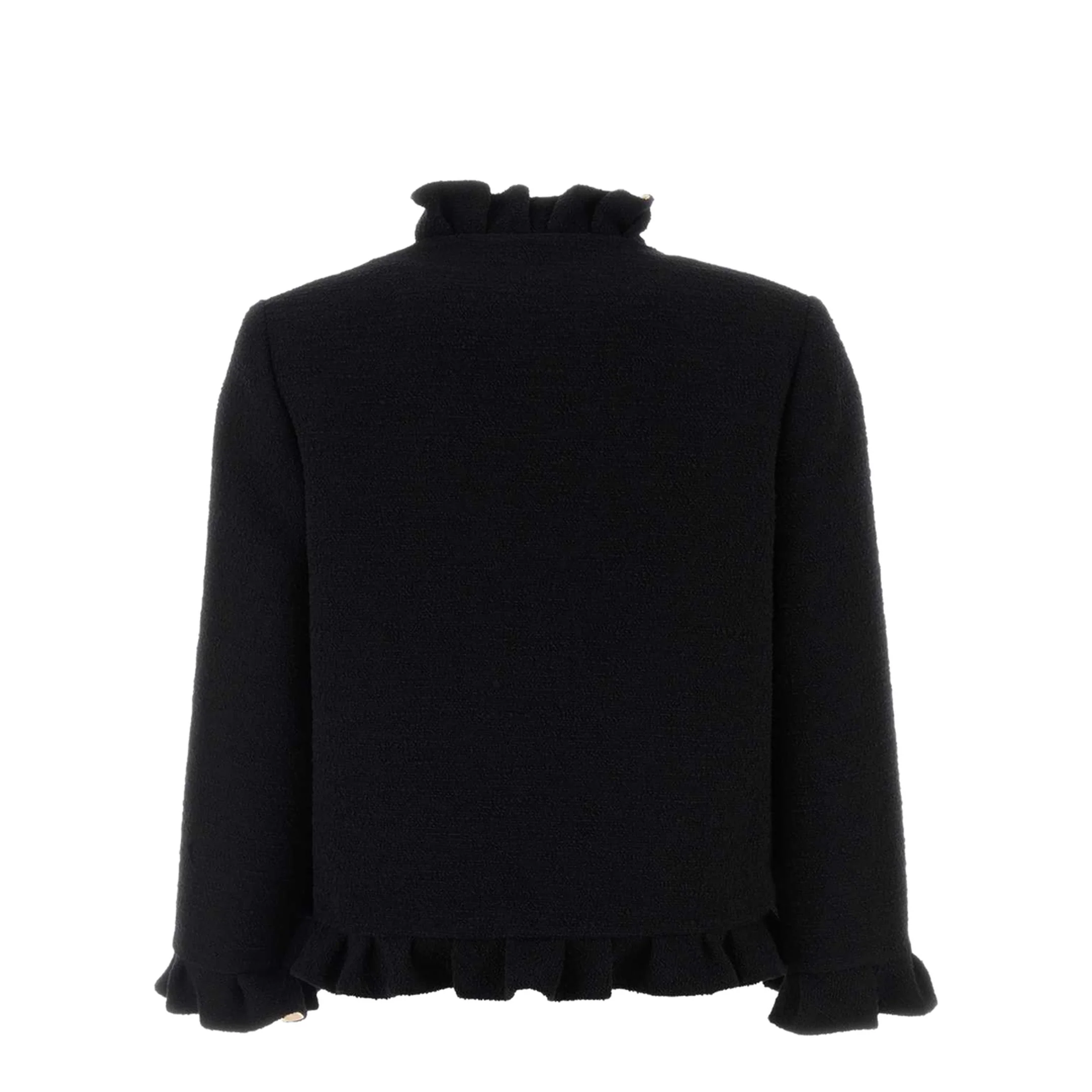 Black Boucle Blazer - Image 4