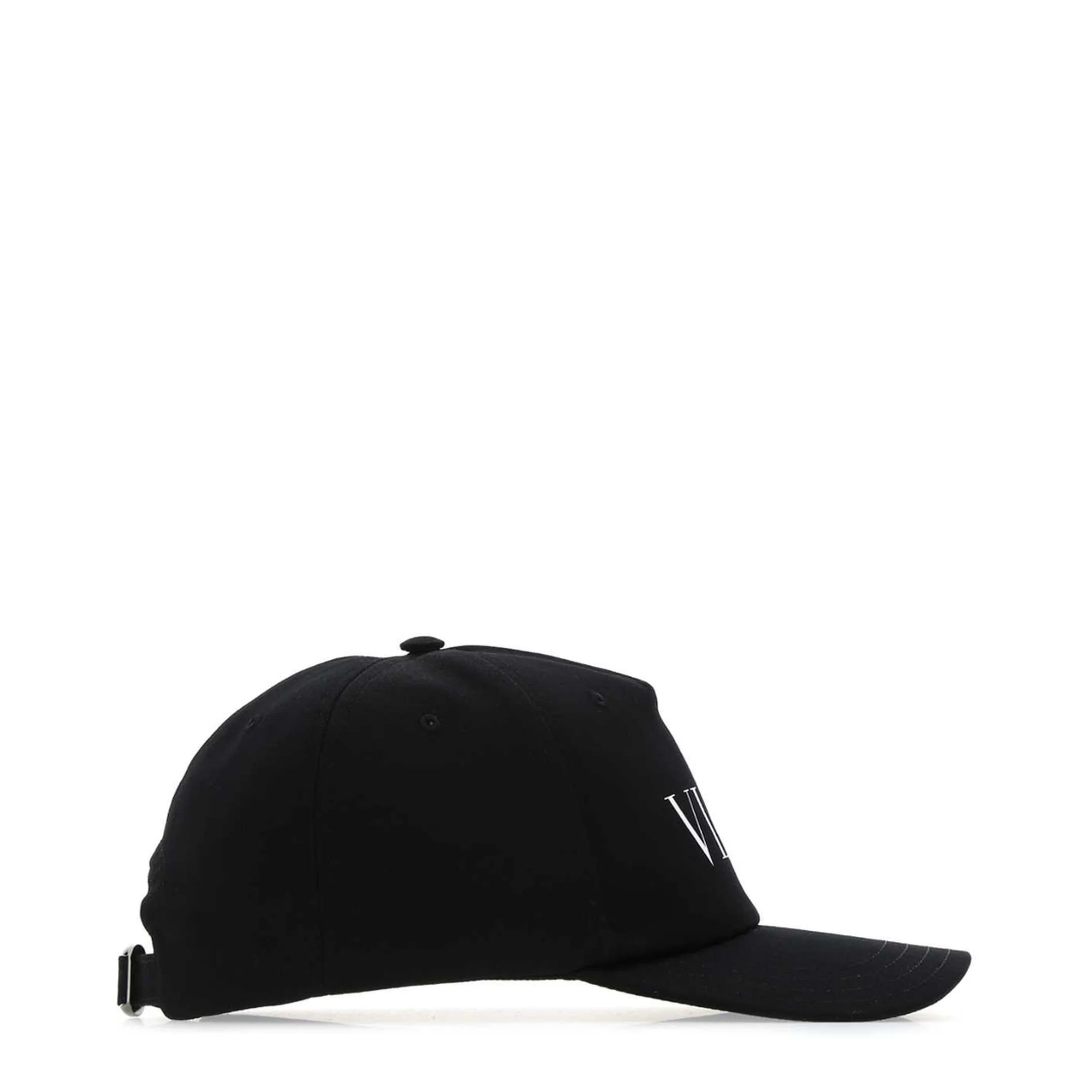 Black Cotton Baseball Cap - Image 2