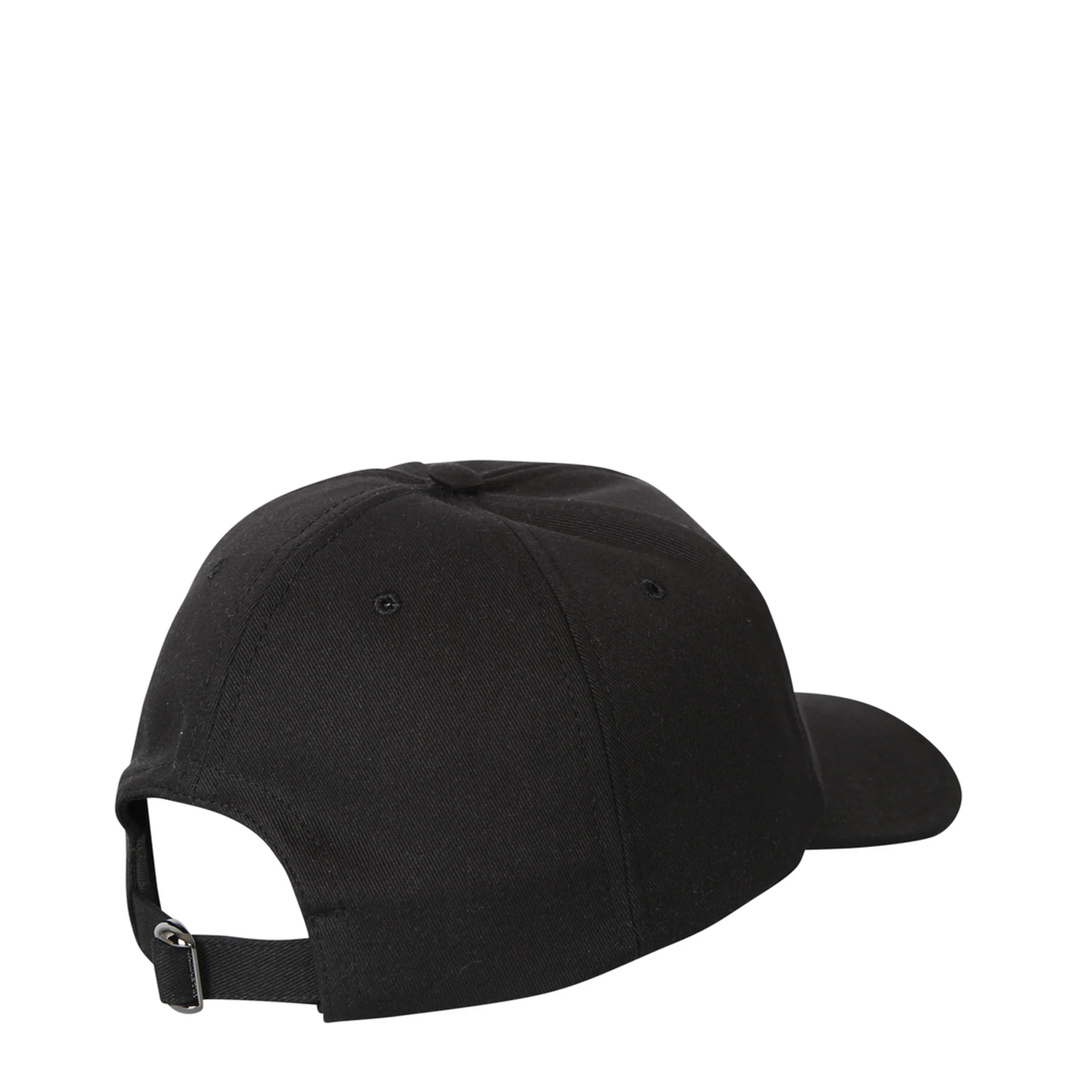 Black Cotton Baseball Cap - Image 4