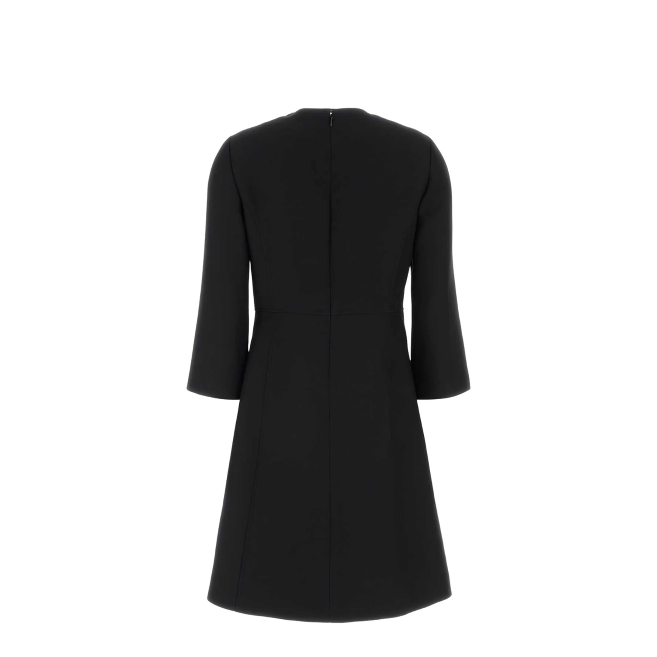 Black Crepe Couture Dress - Image 2