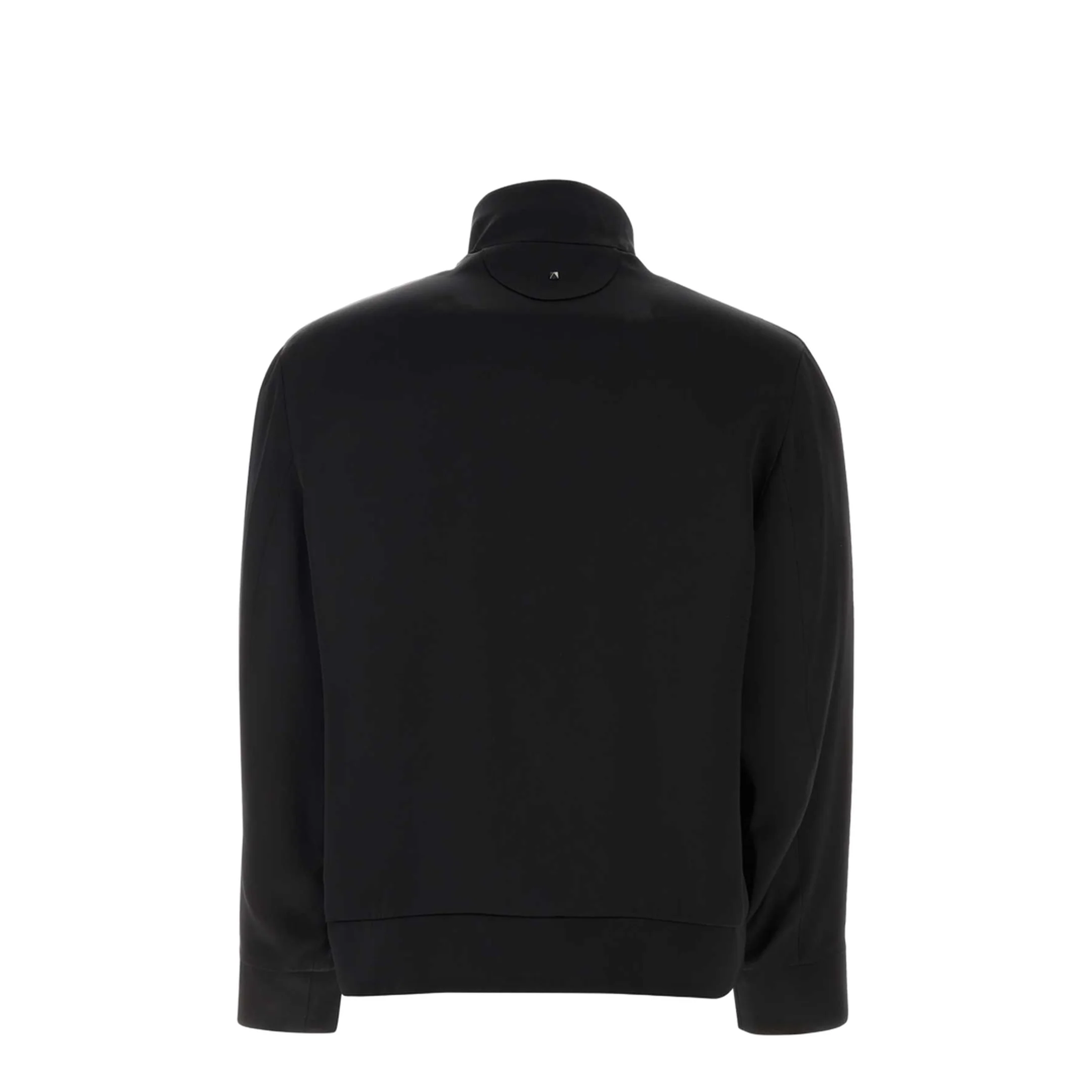 Black Enver Satin Acetate Jacket - Image 4