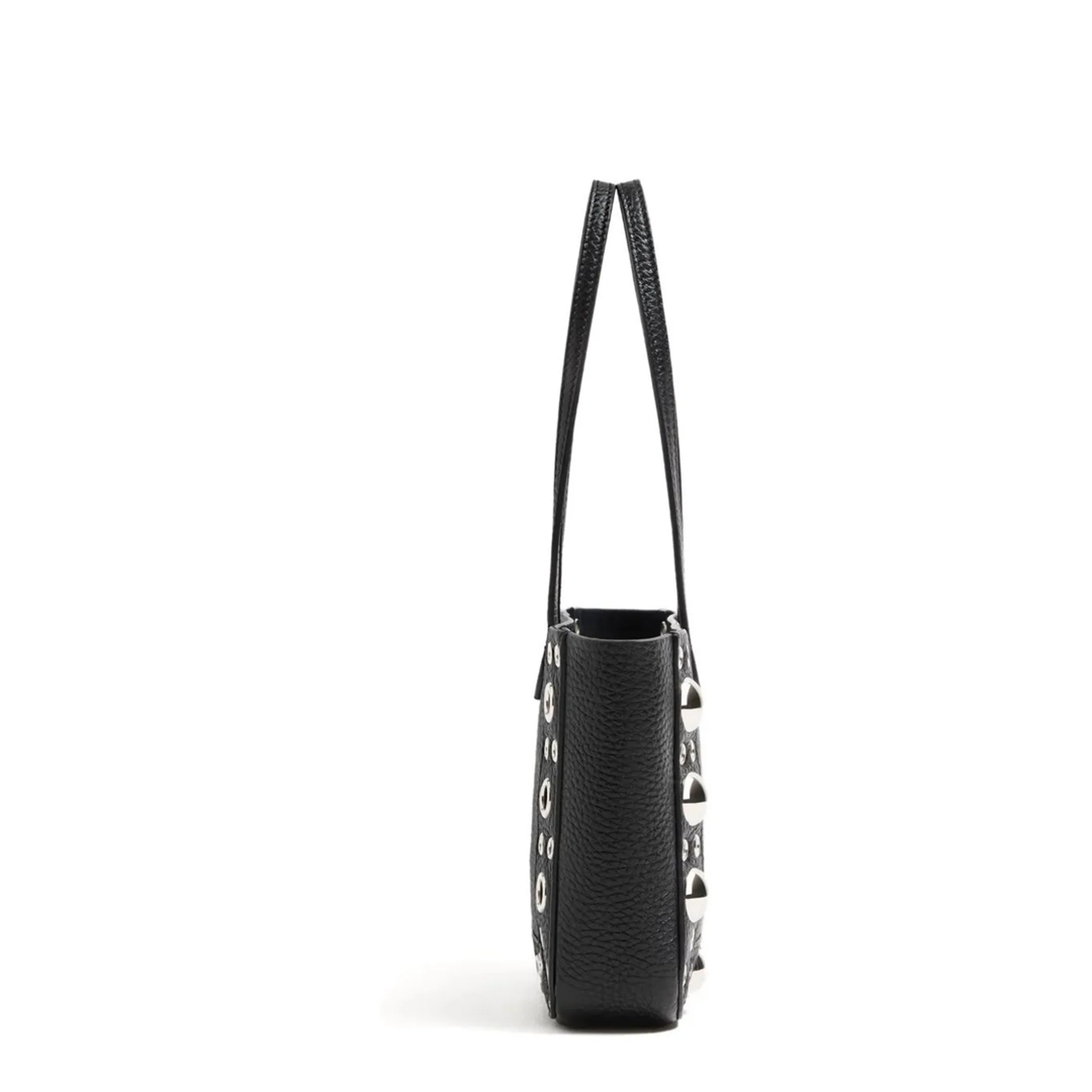Nellcôte Mini Leather Shopping Bag - Black - Image 4