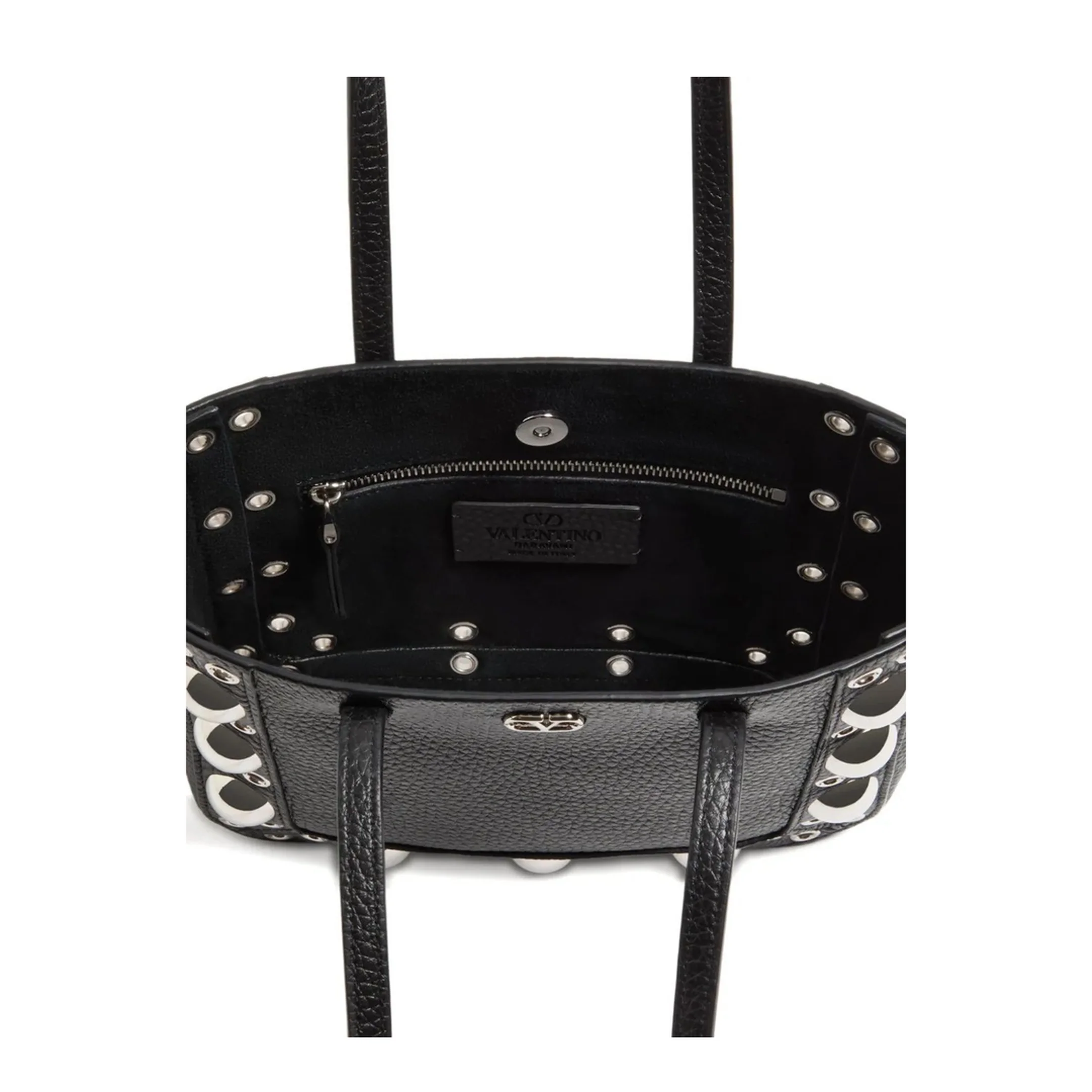 Nellcôte Mini Leather Shopping Bag - Black - Image 5