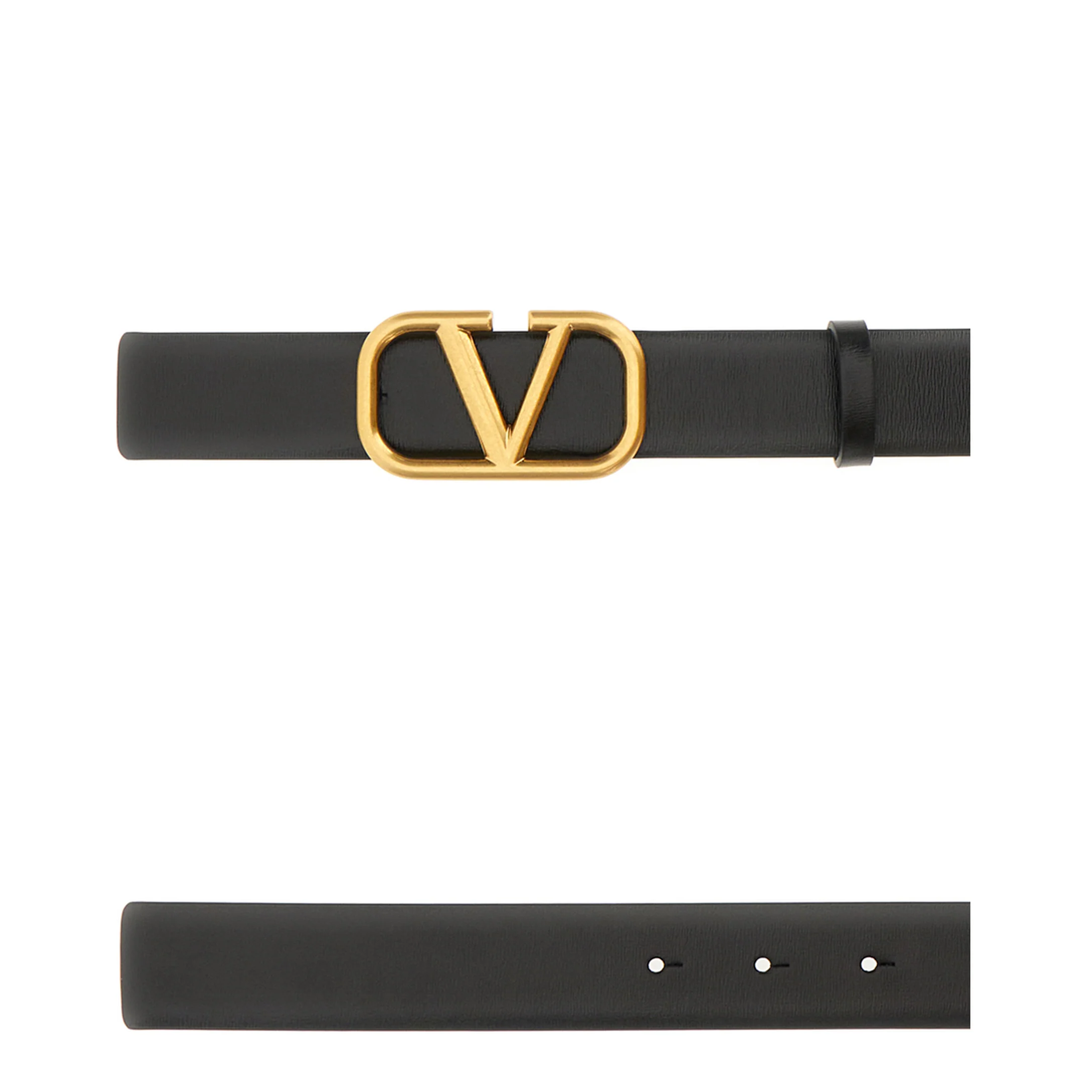 Black Leather Reversible Belt - Image 4