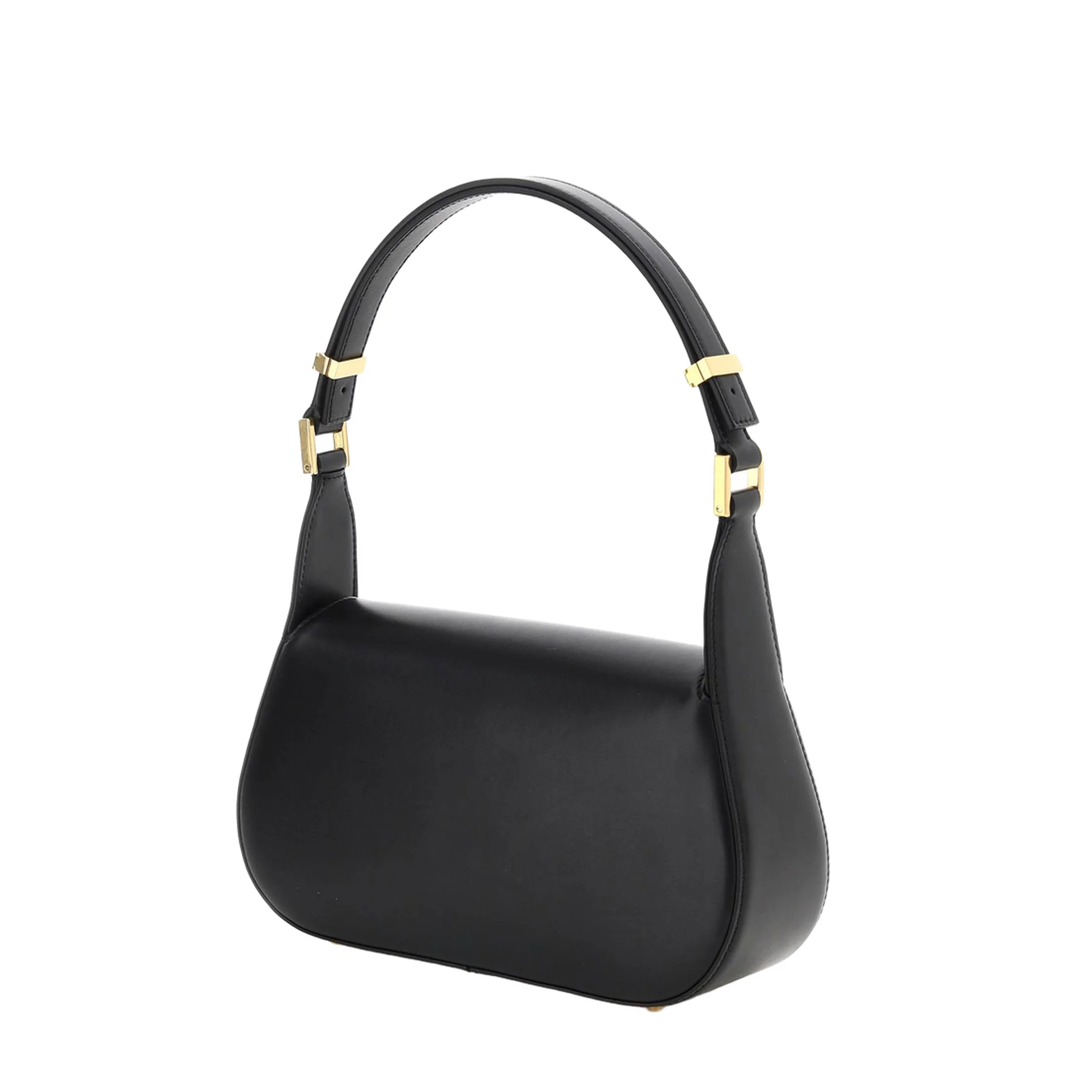 VLogo Chain Leather Shoulder Bag - Black - Image 4