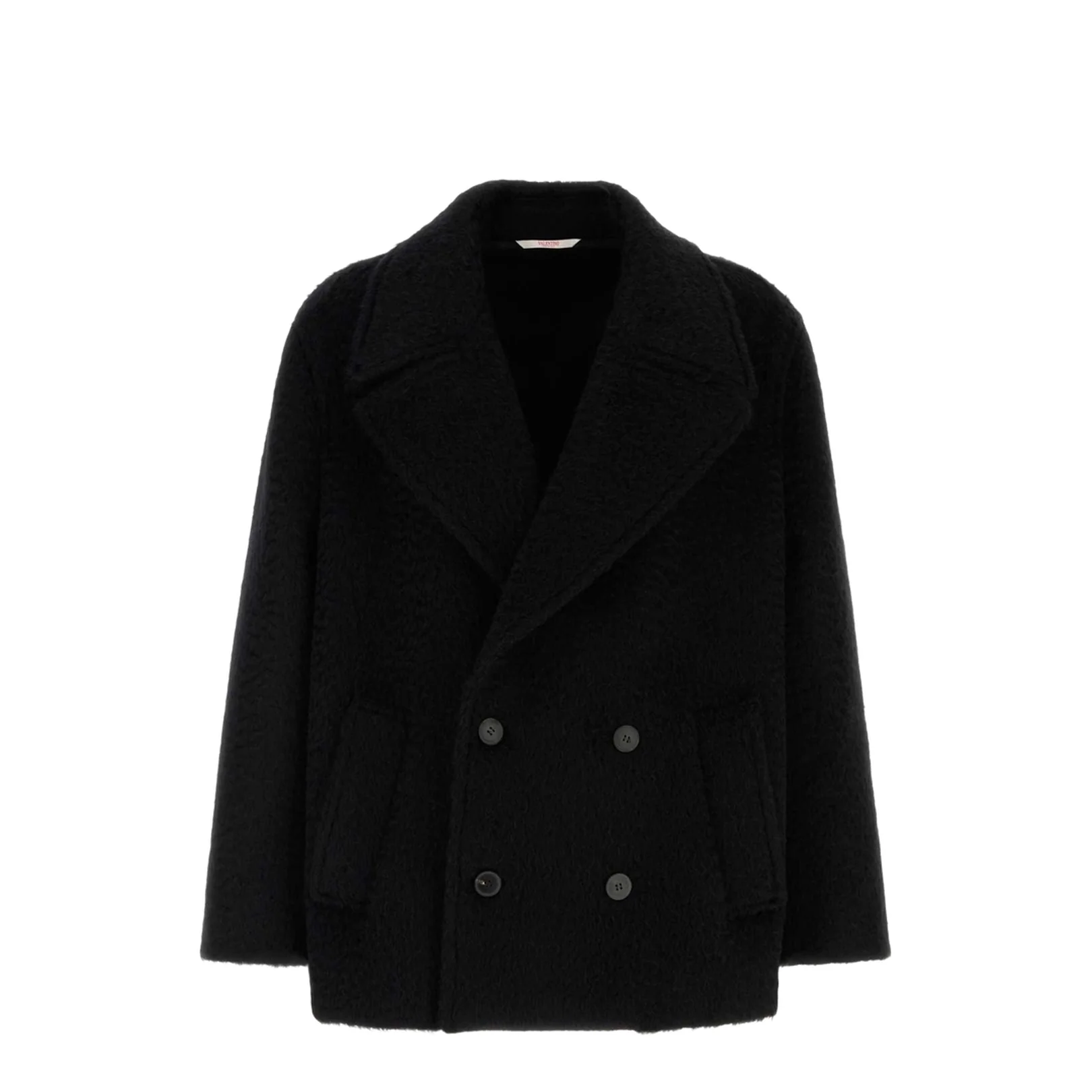Black Mohair And Wool Coat - Image 4