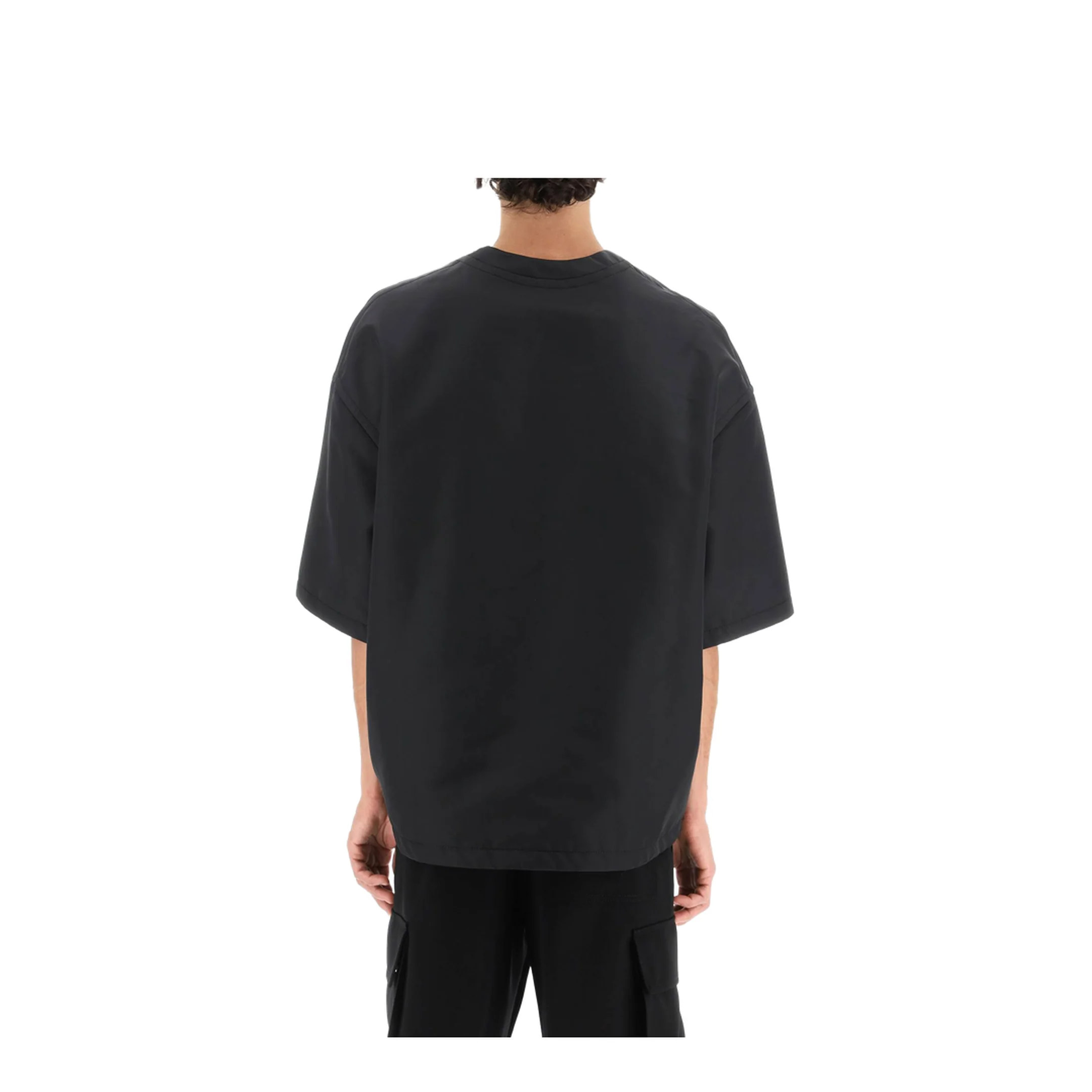 Black Nylon Oversize Shirt - Image 3