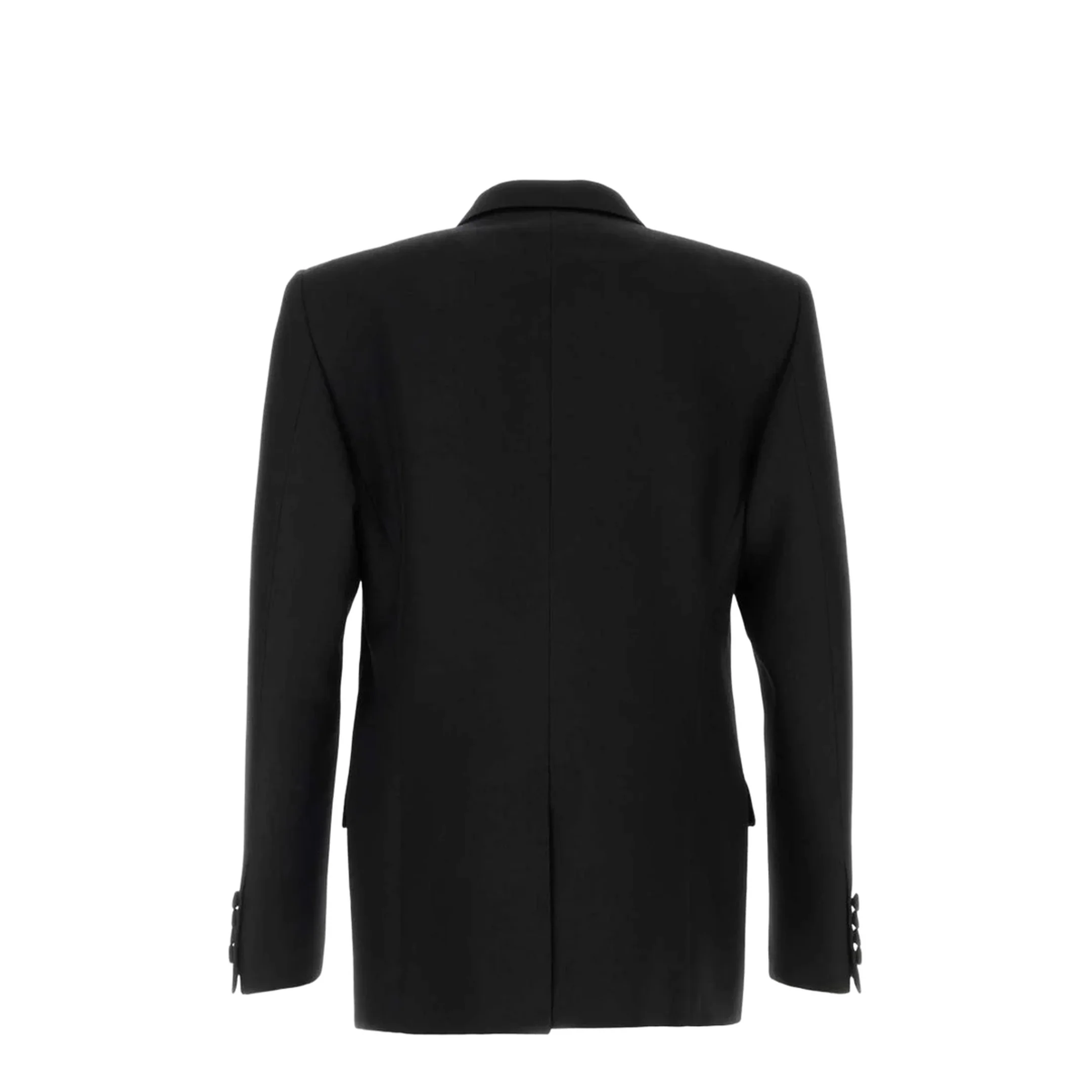 Black Polyester Blend Jacket - Image 2