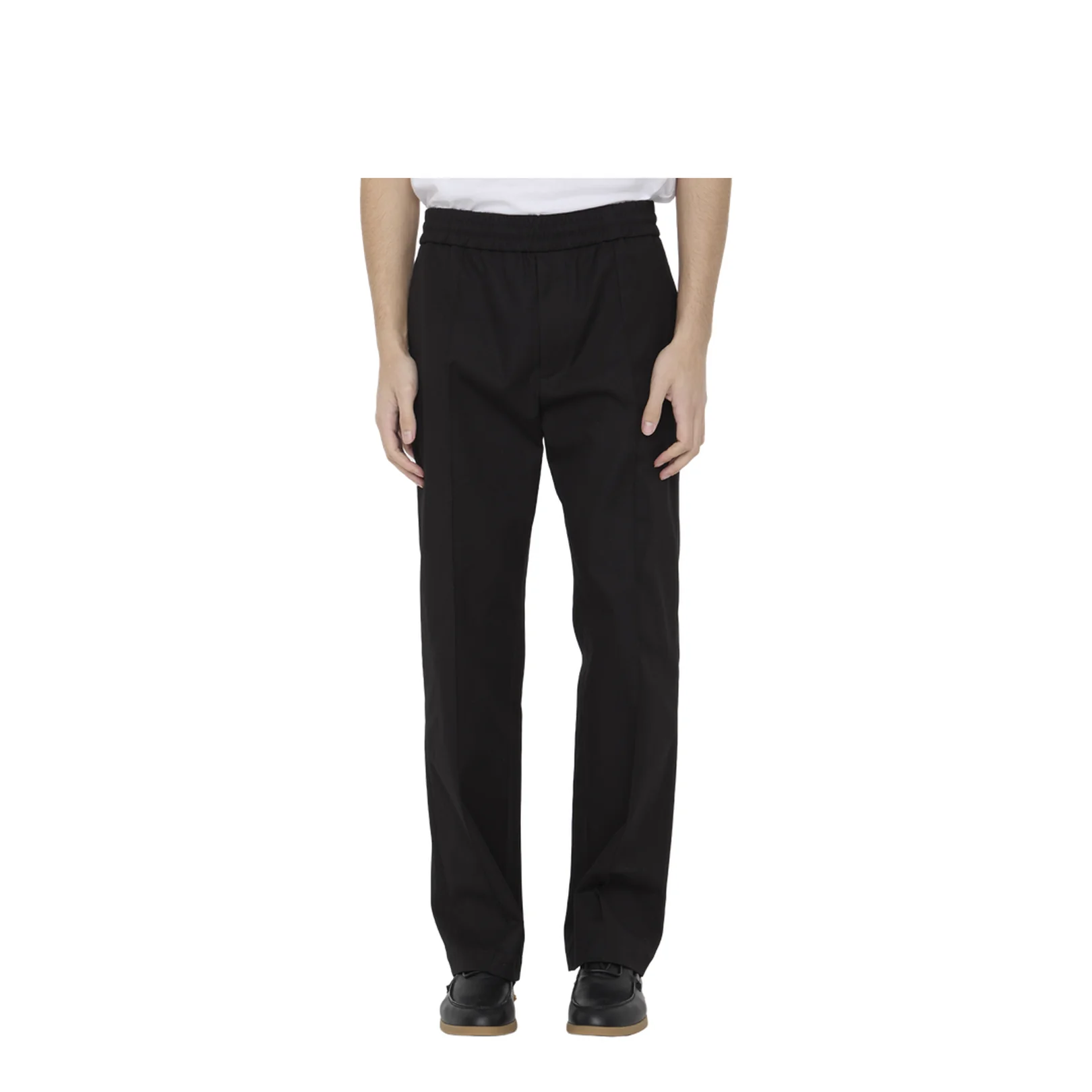 Black Stretch Cotton Pant - Image 2
