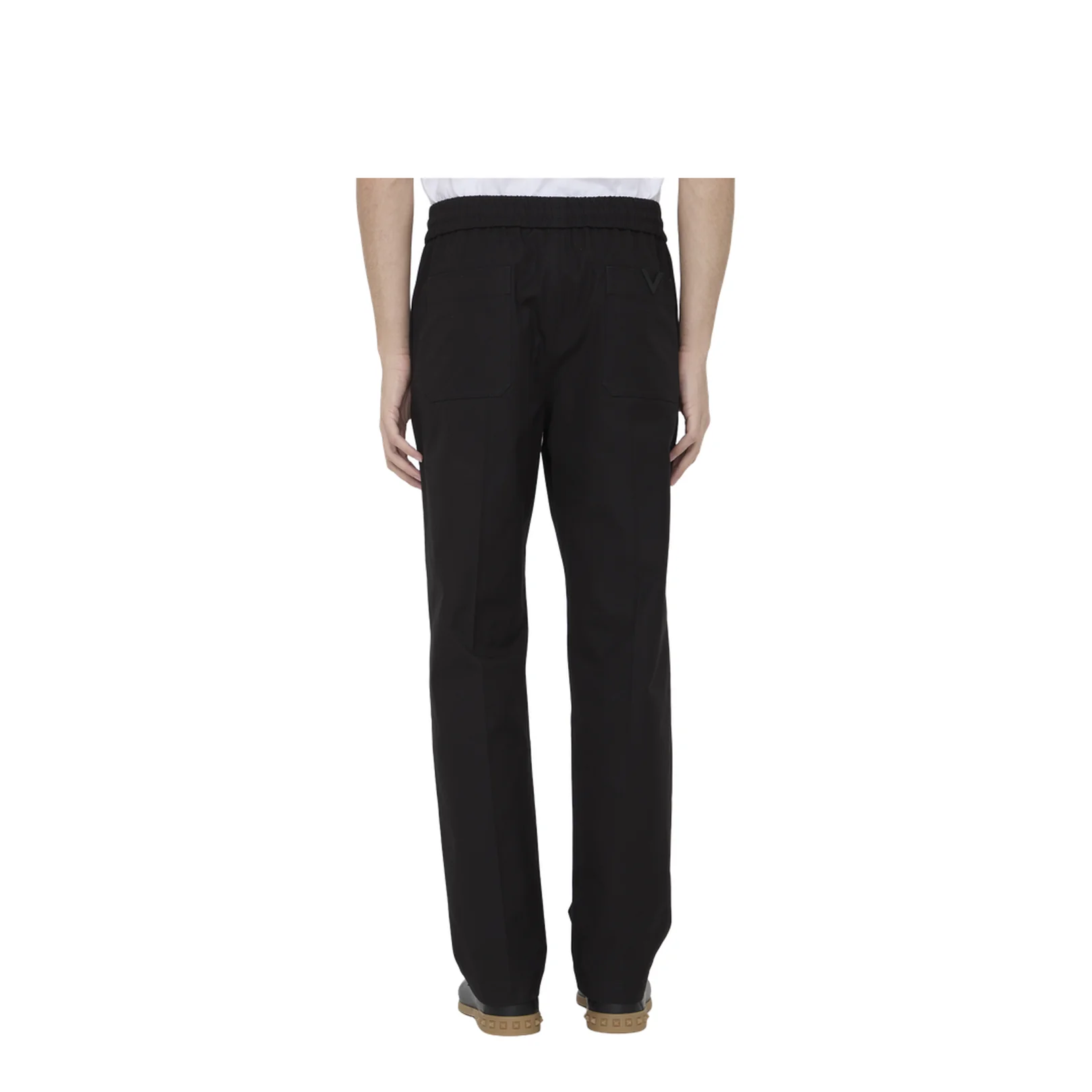 Black Stretch Cotton Pant - Image 5