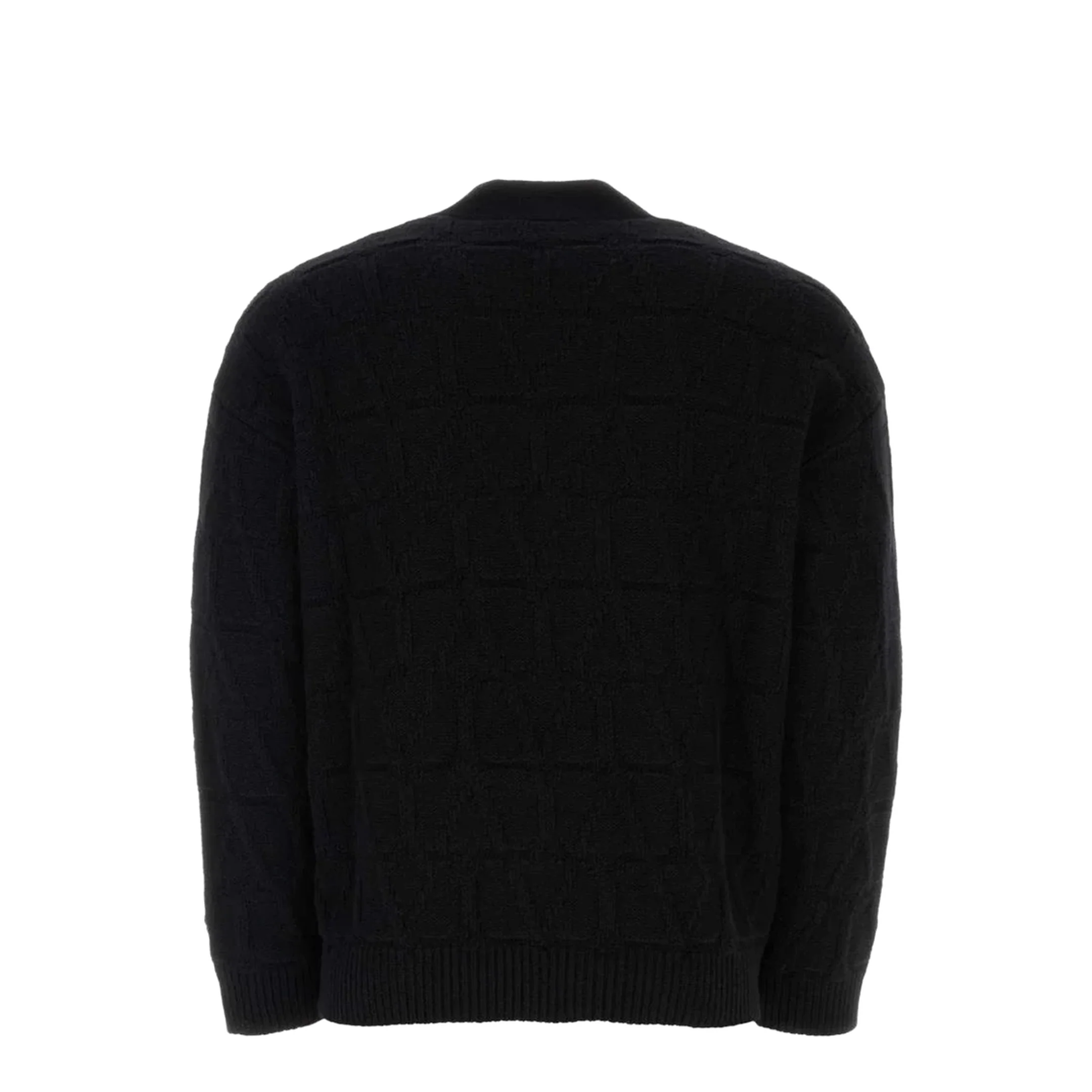 Black Wool Cardigan - Image 3