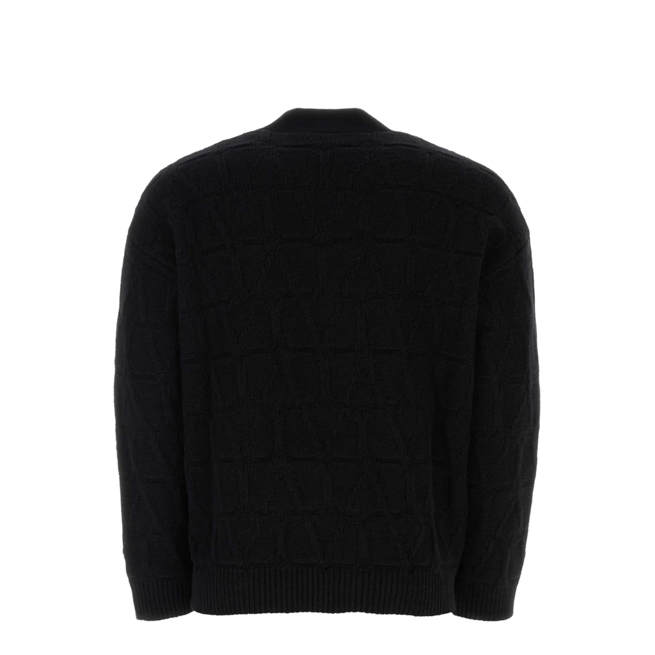 Black Wool Cardigan - Image 4