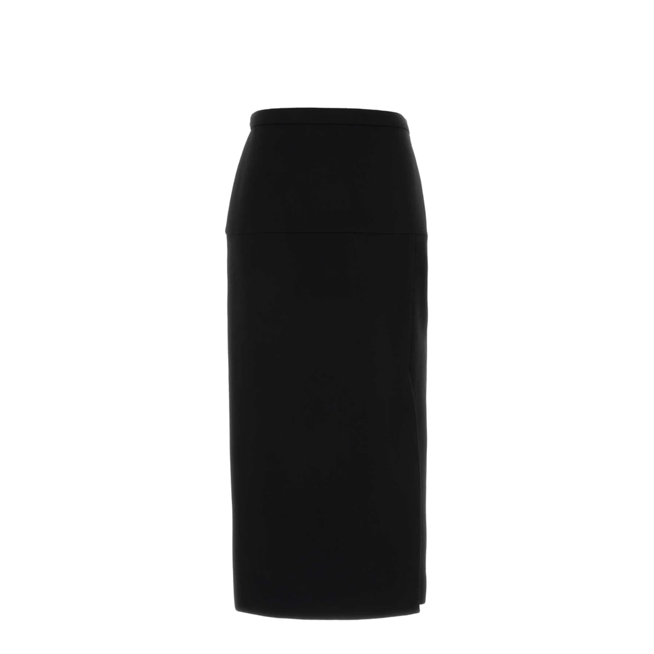 Black Wool Skirt - Image 3