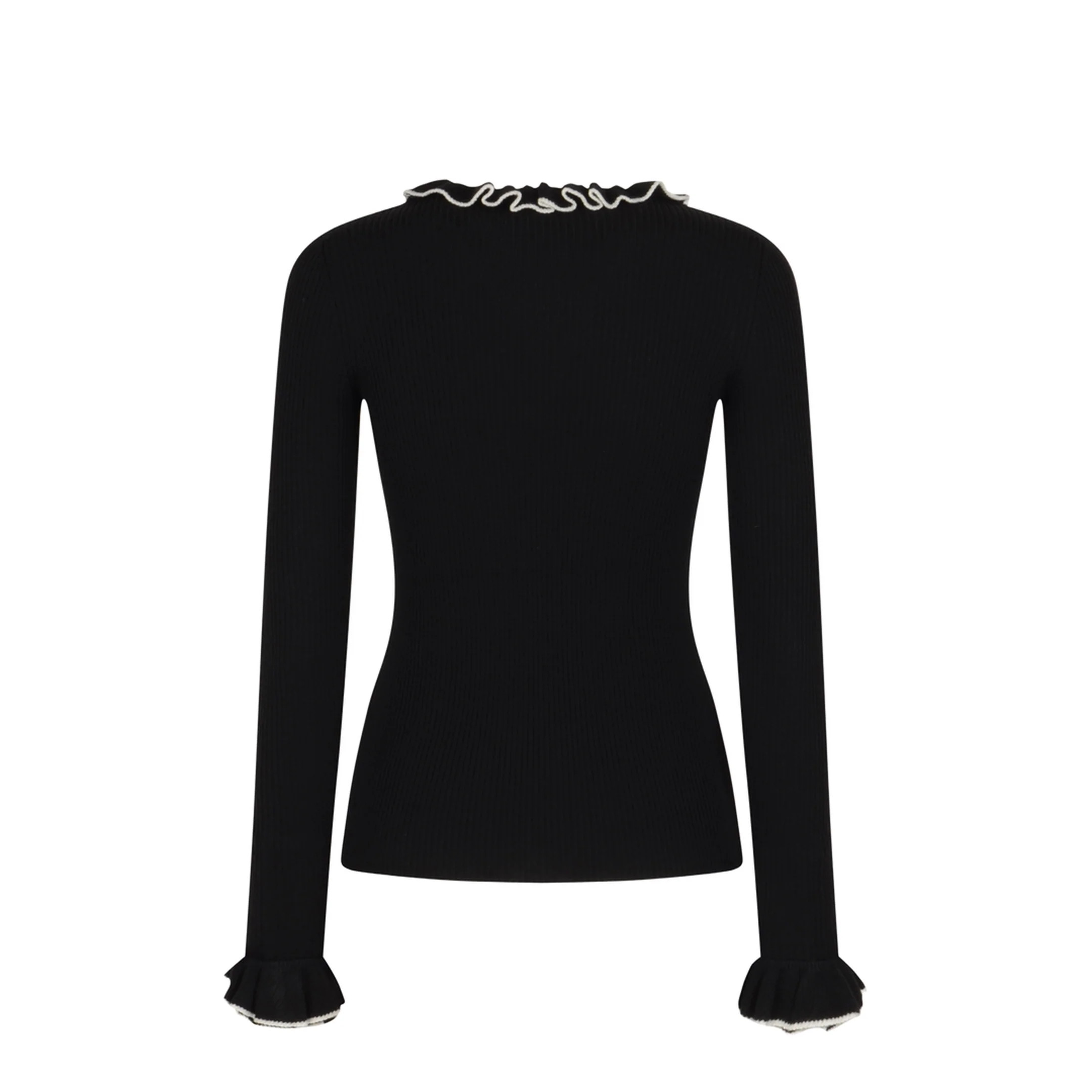 Black Wool Sweater - Image 2