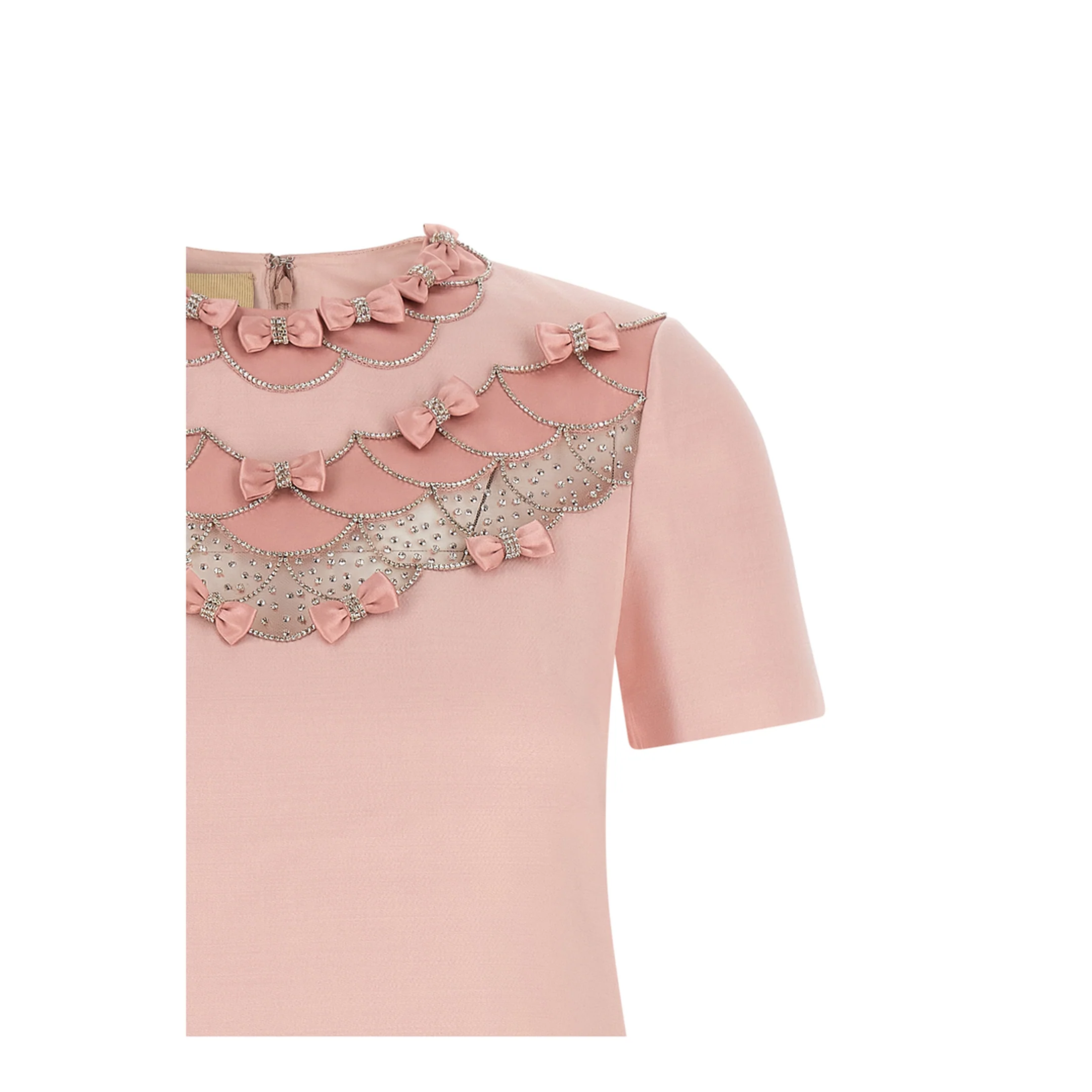 Bow Mini Dress Pink - Image 3