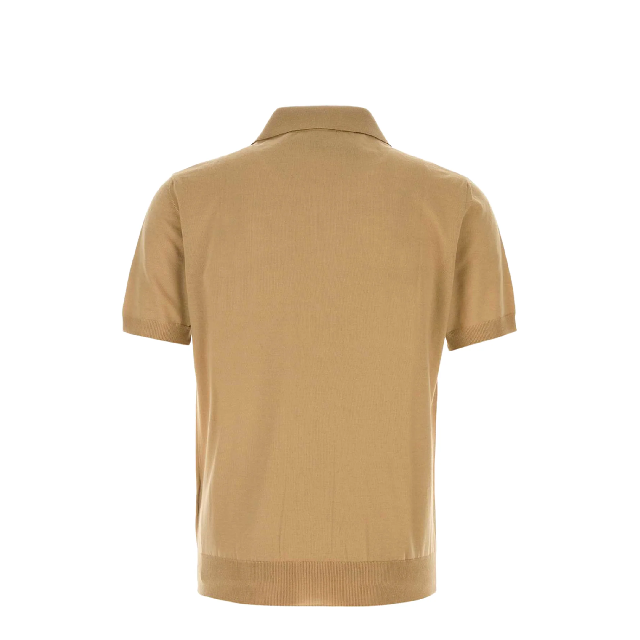 Camel Wool Polo Shirt - Image 2