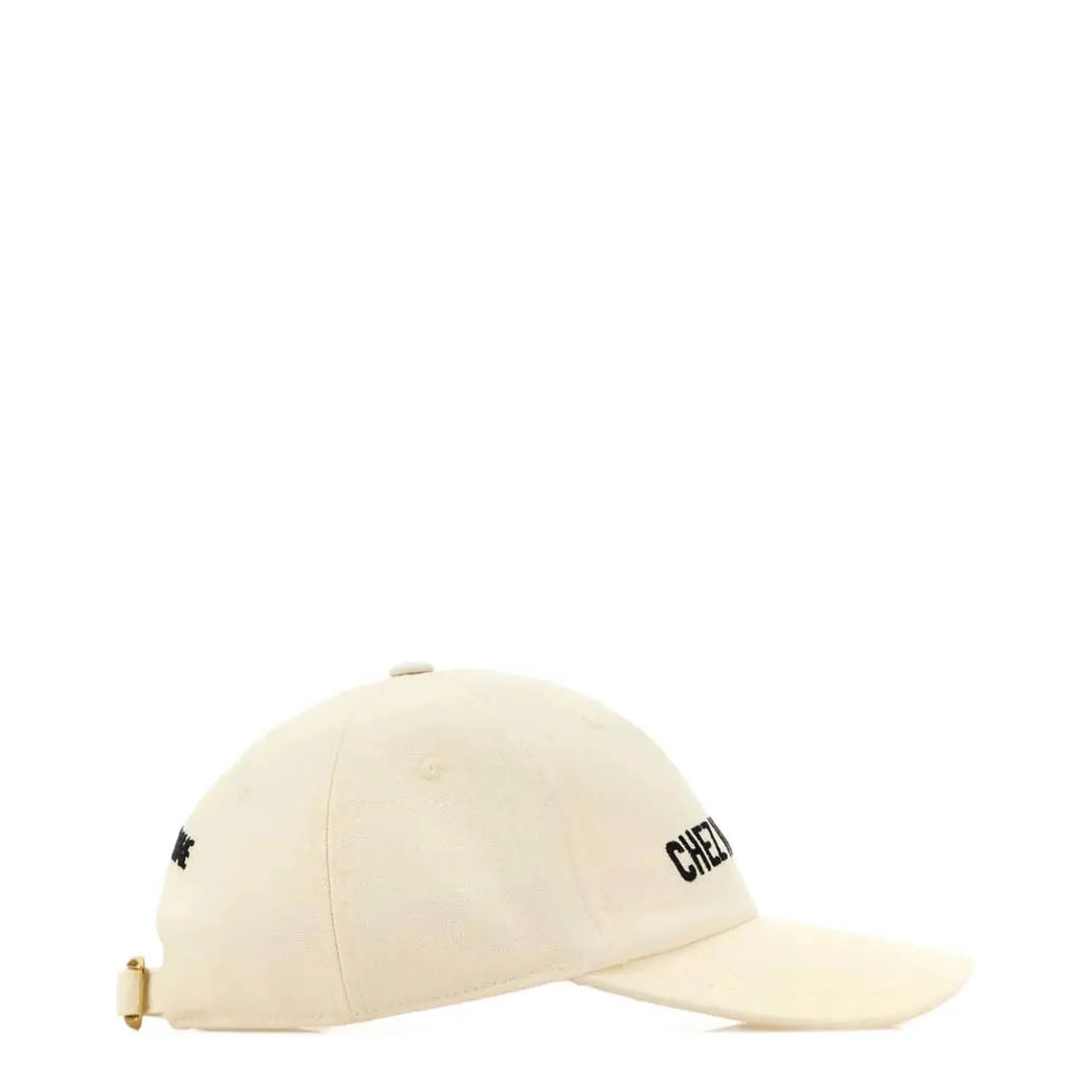 Cotton Baseball Cap Ivory - Image 3