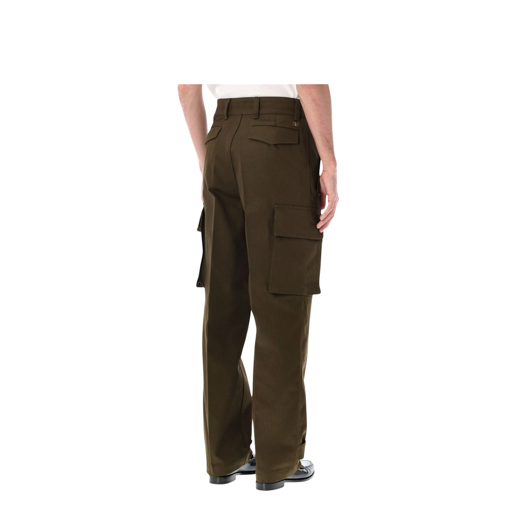 Vlogo Signature Cargo Pants Brown - Image 2