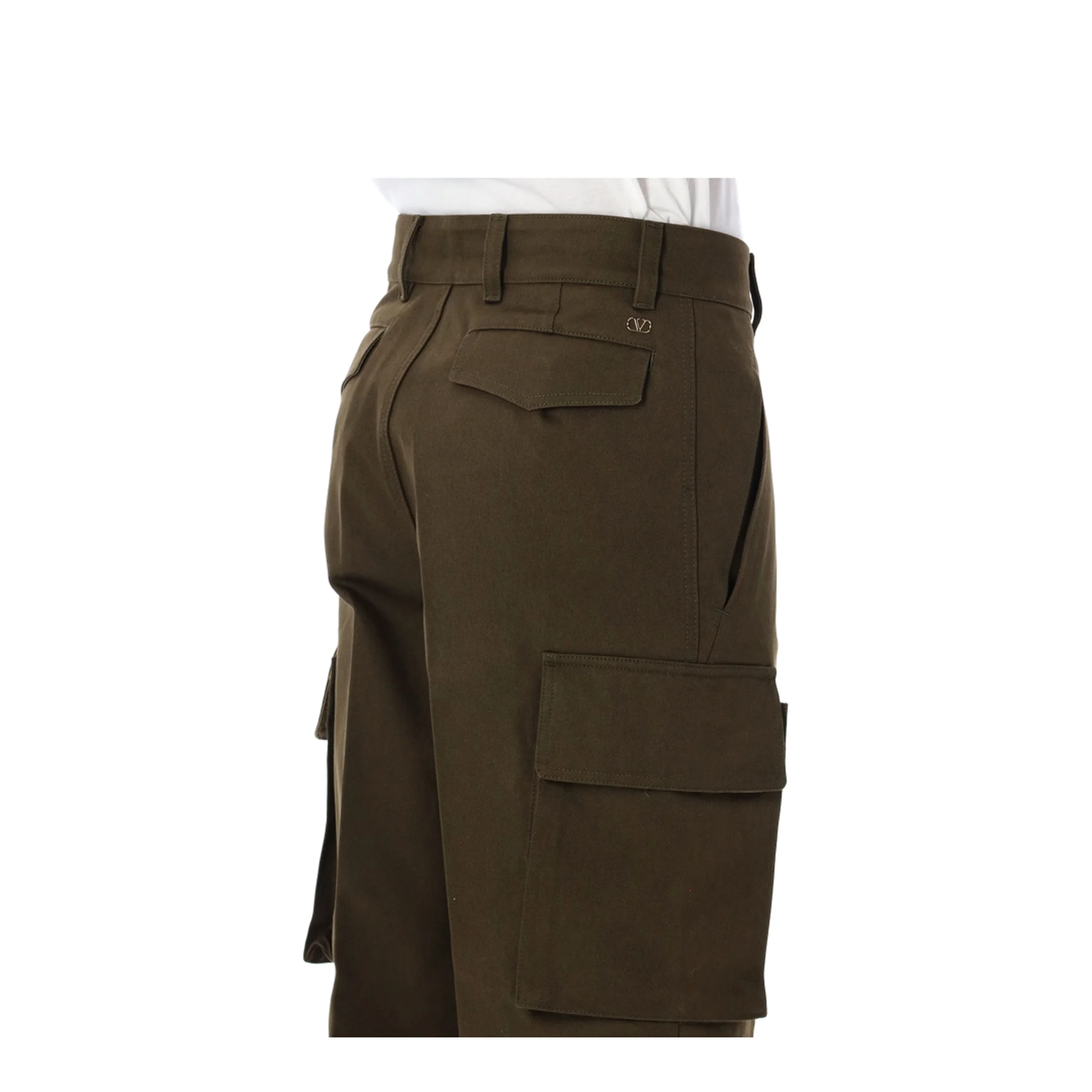 Vlogo Signature Cargo Pants Brown - Image 3