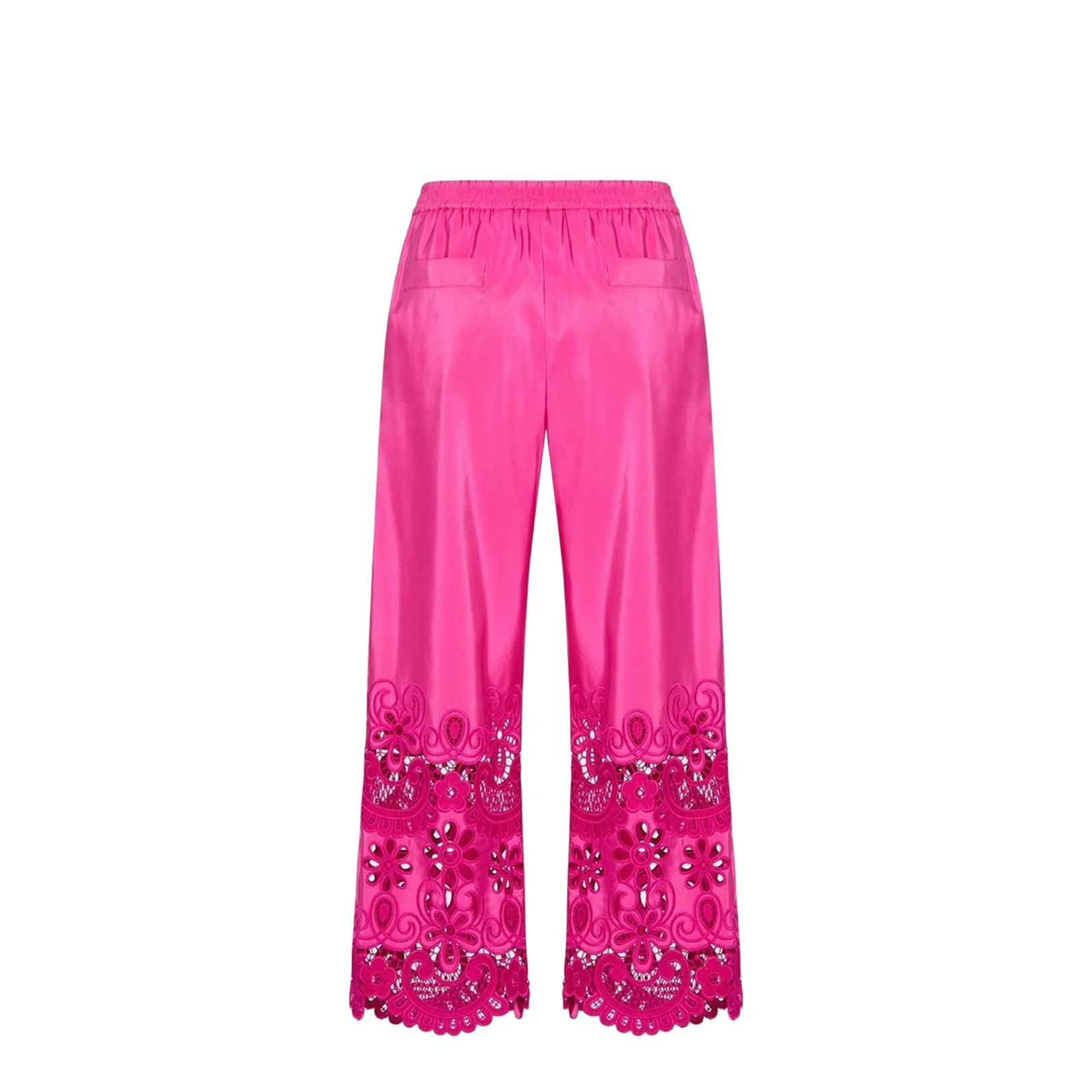 Faille Brodeire Trousers in Pink - Image 2