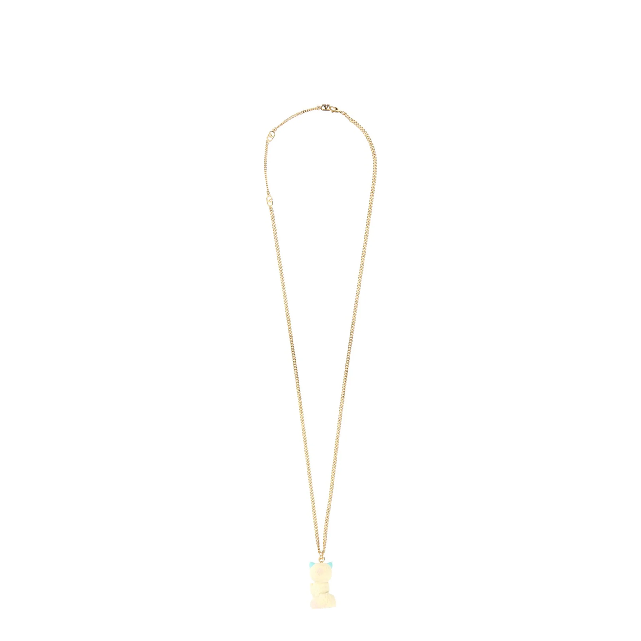 Chain Necklace with Le Chat de la Maison Pendant - Image 2