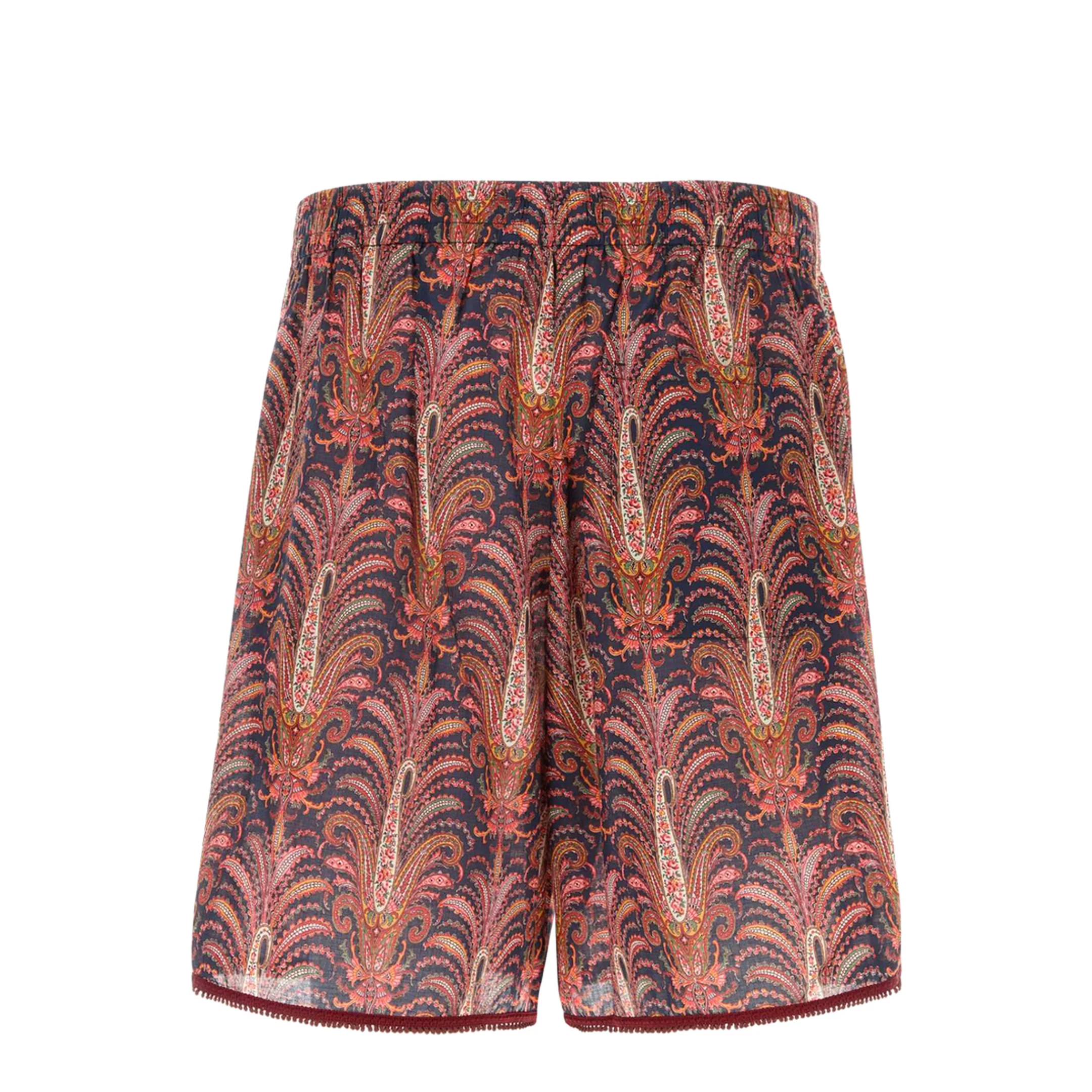 Cotton Shorts With Graphic Print - Image 4