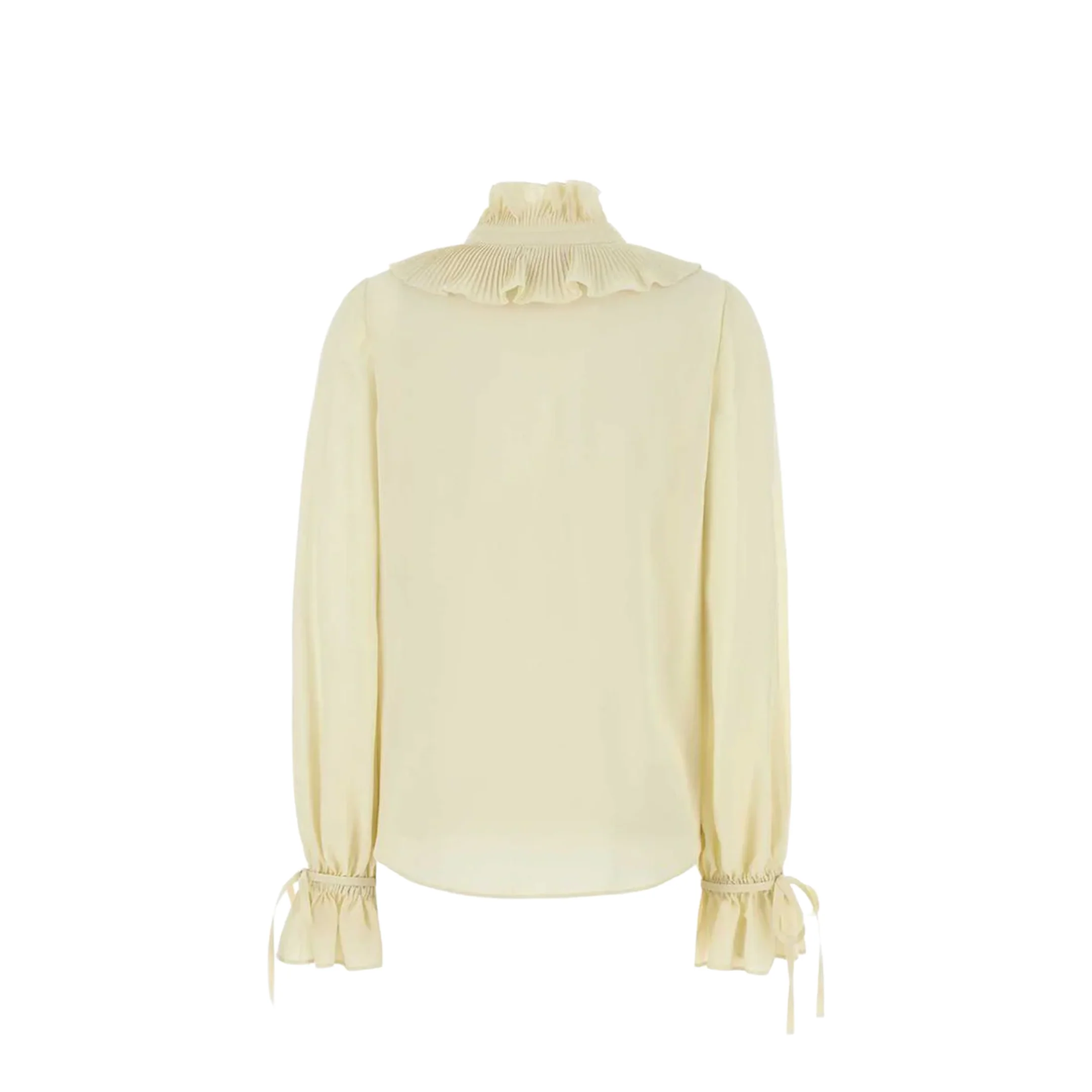 Cream Crepe Shirt - Image 3
