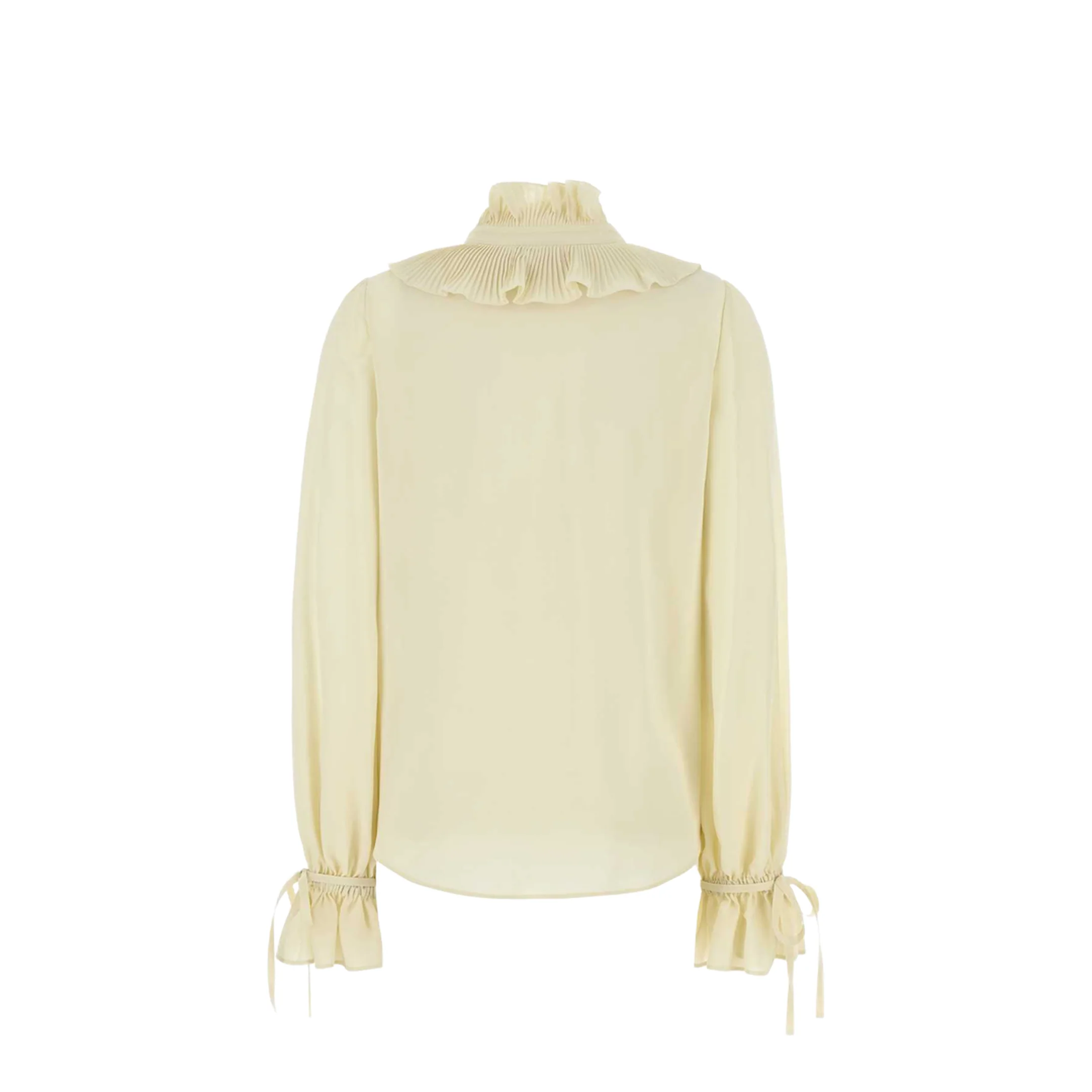 Cream Crepe Shirt - Image 4
