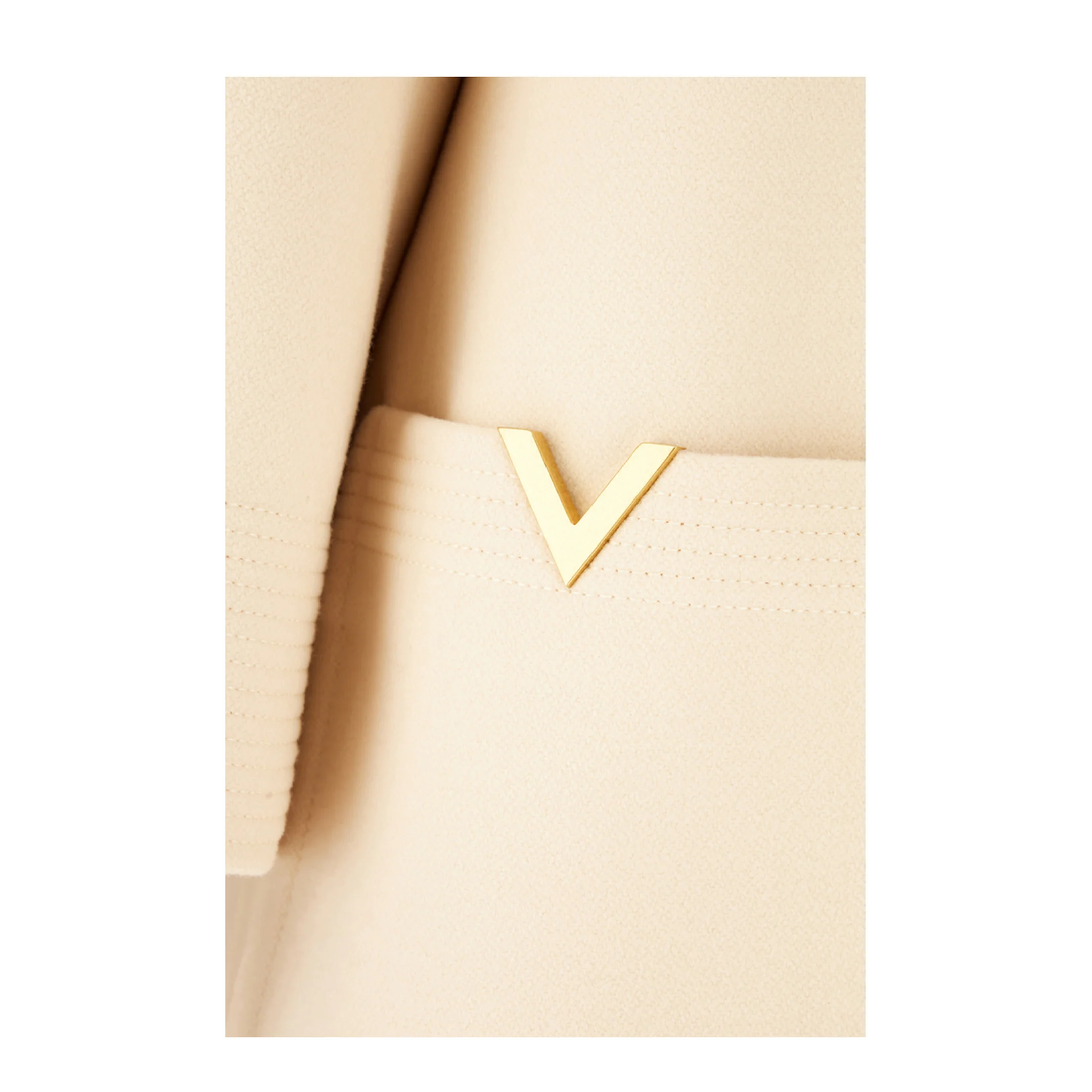 Cream Wool Coat - Image 3