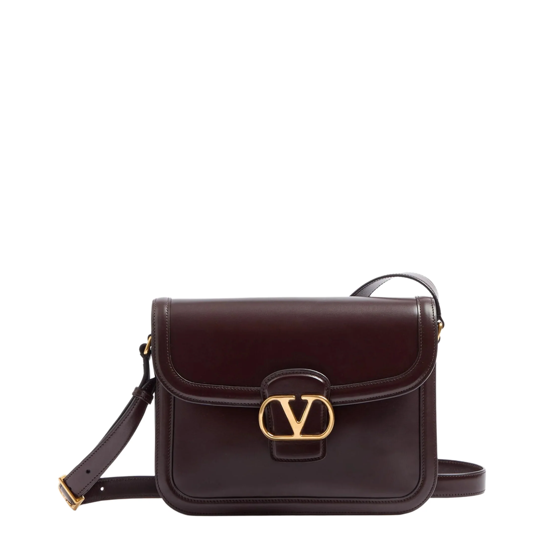 9To5 Leather Shoulder Bag - Dark Brown - Image 3