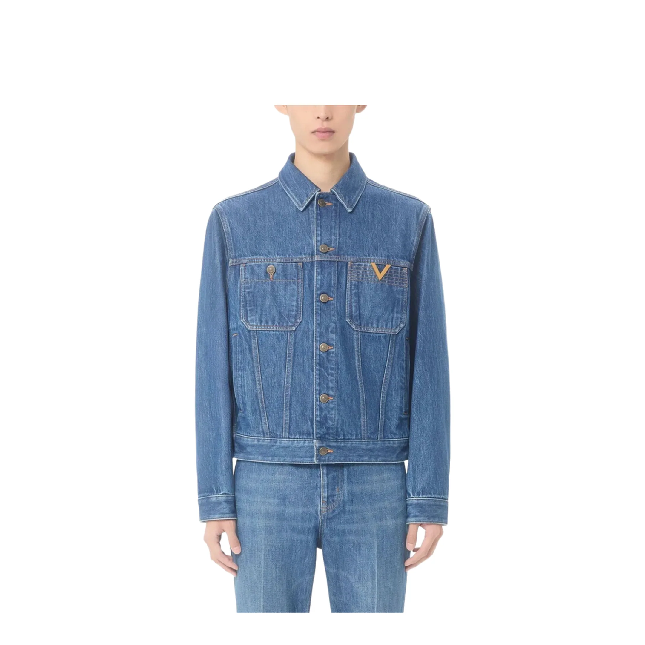 VGold Denim Jacket - Blue - Image 3
