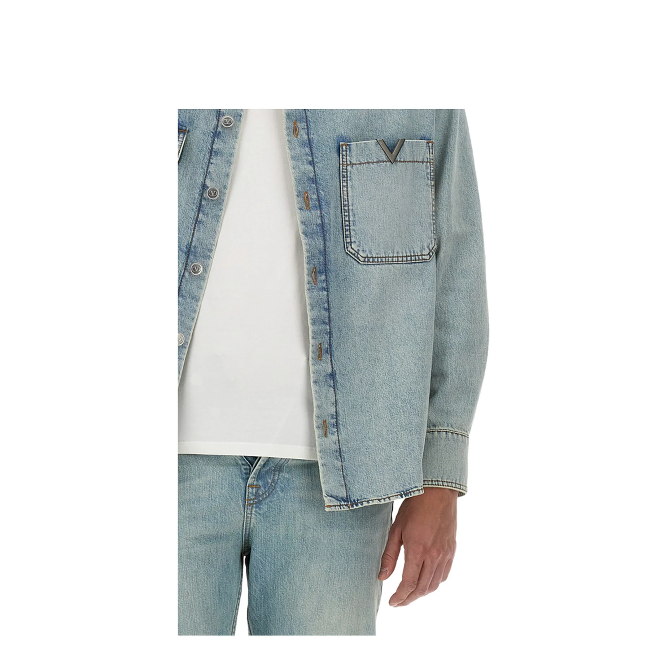Denim Shirt Light Blue - Image 4