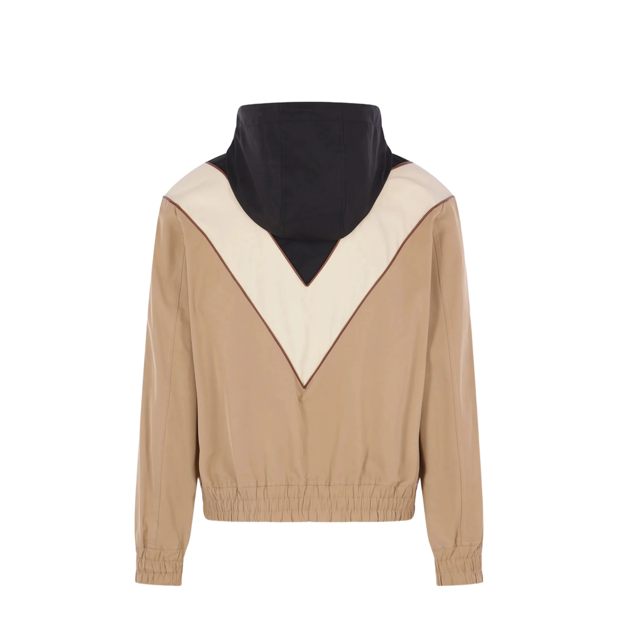 VLogo Striped Jacket Beige - Image 2
