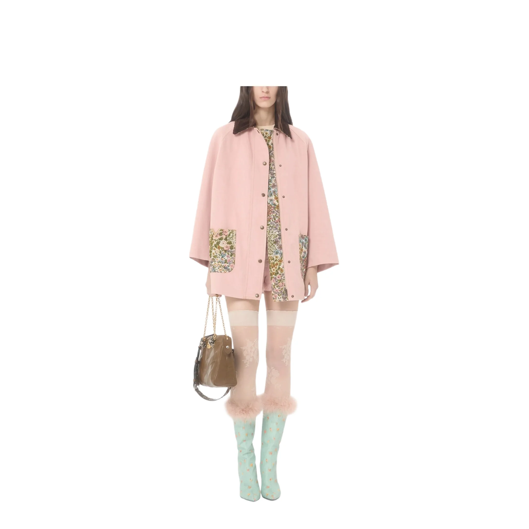Women's Denim Shorts Pink - Image 4