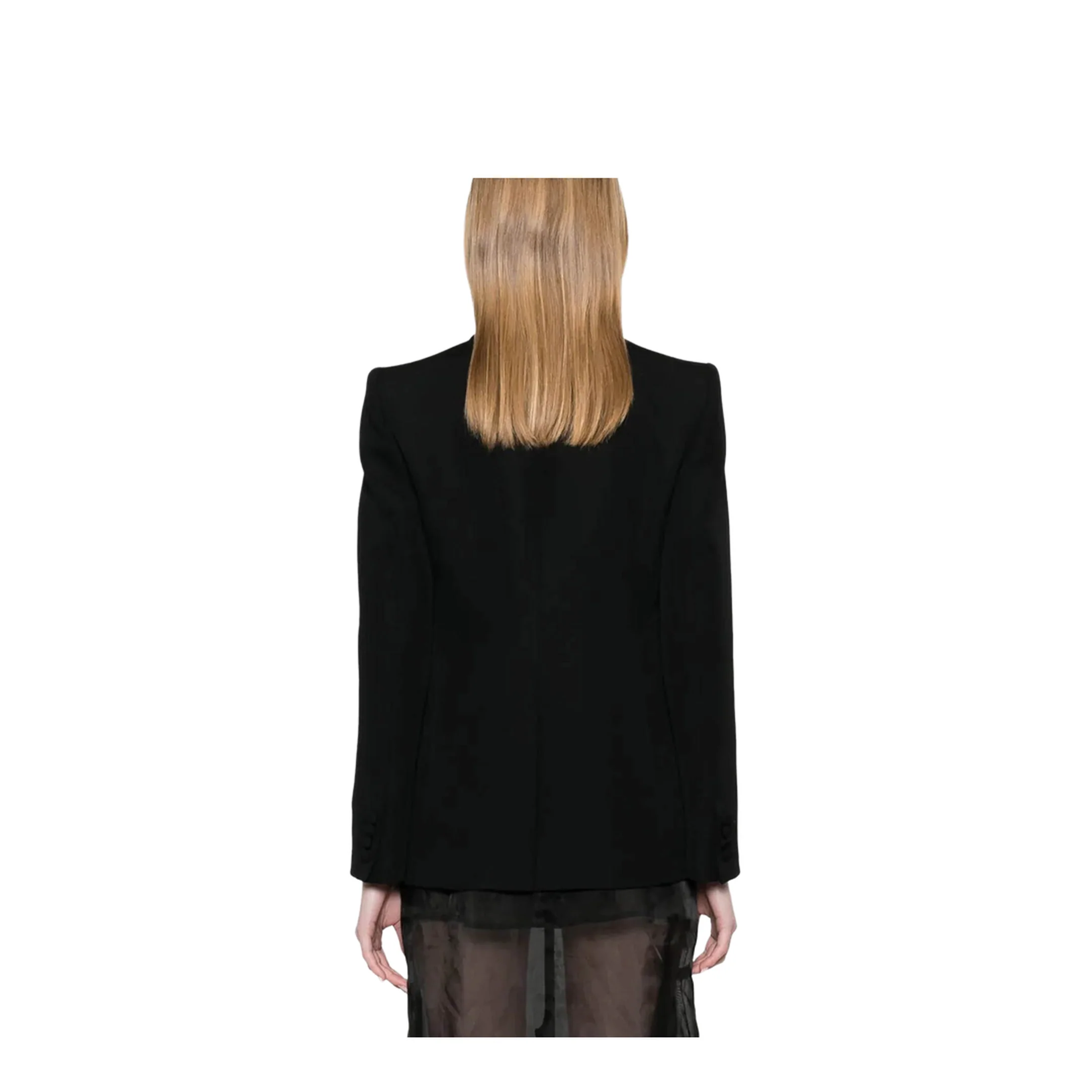 Double Breasted Jacket - Black - Image 5