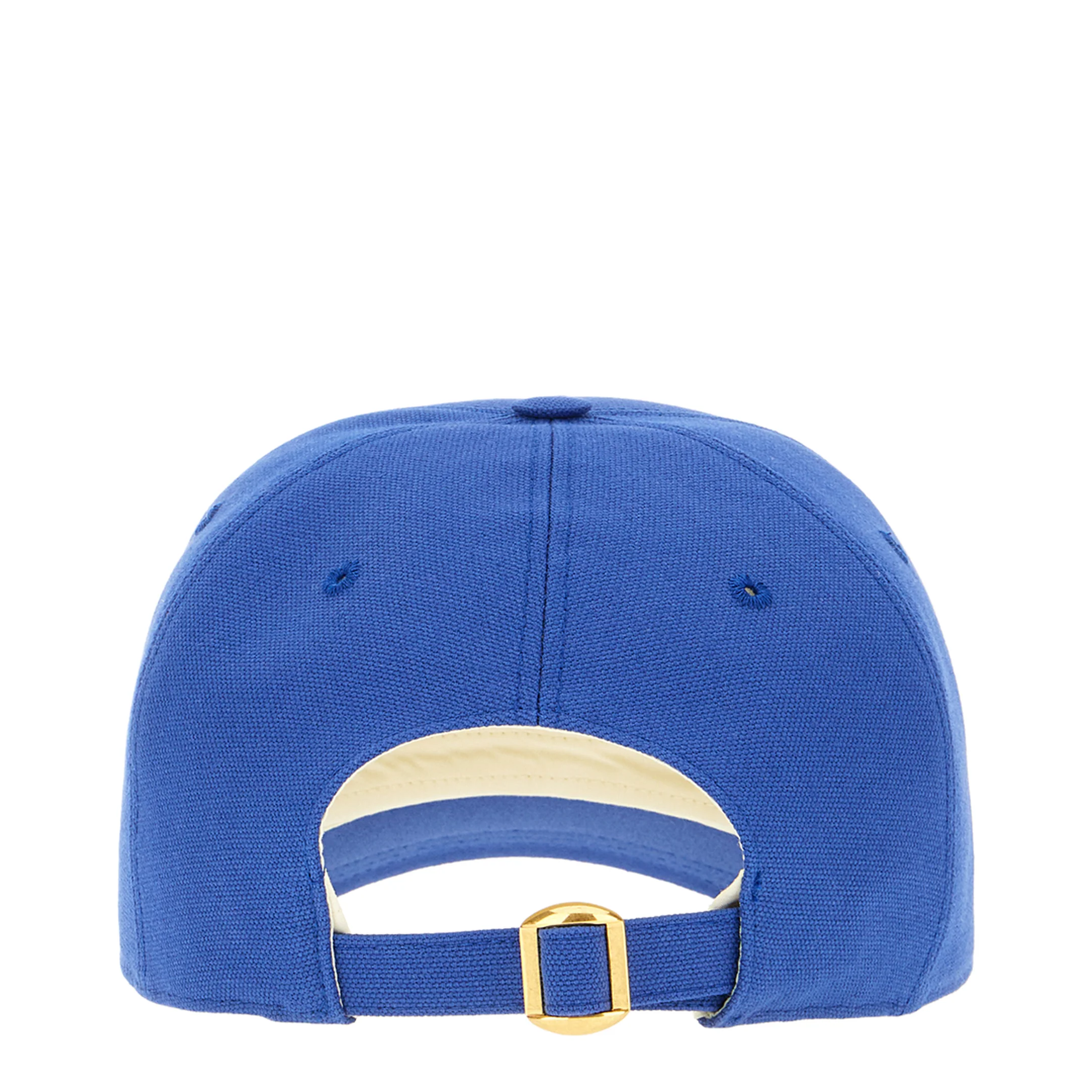 Electric Blue Cotton Baseball Cap - Image 2