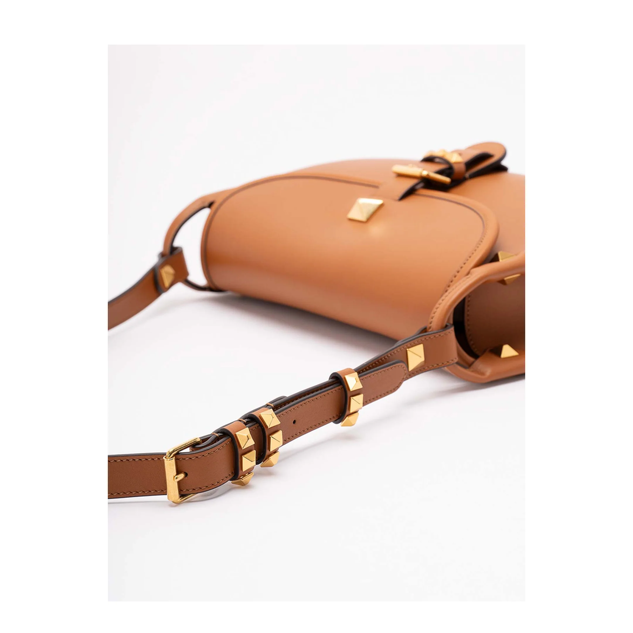 Flaneuse Small Leather Crossbody Bag - Brown - Image 4