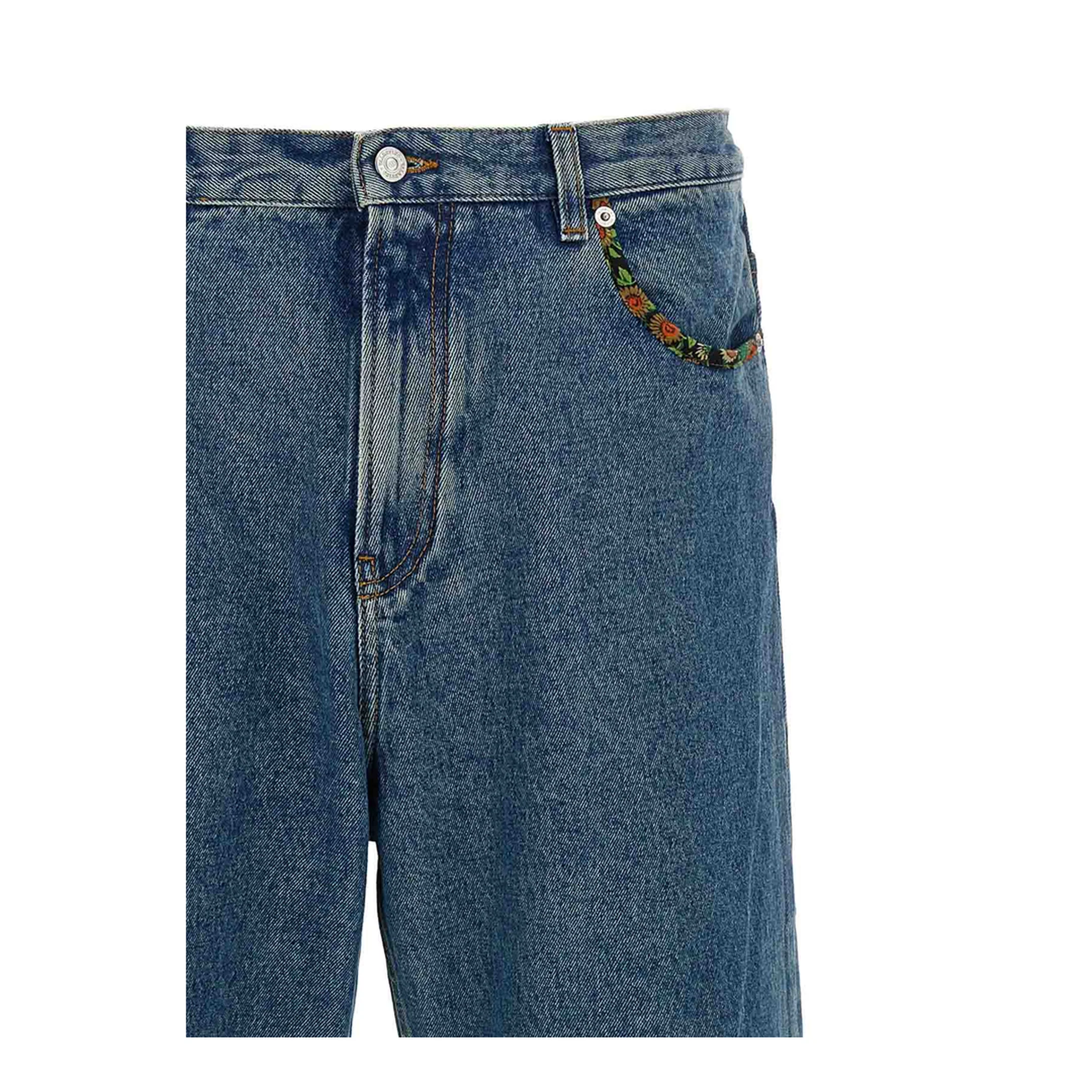 Floral Insert Jeans - Image 2