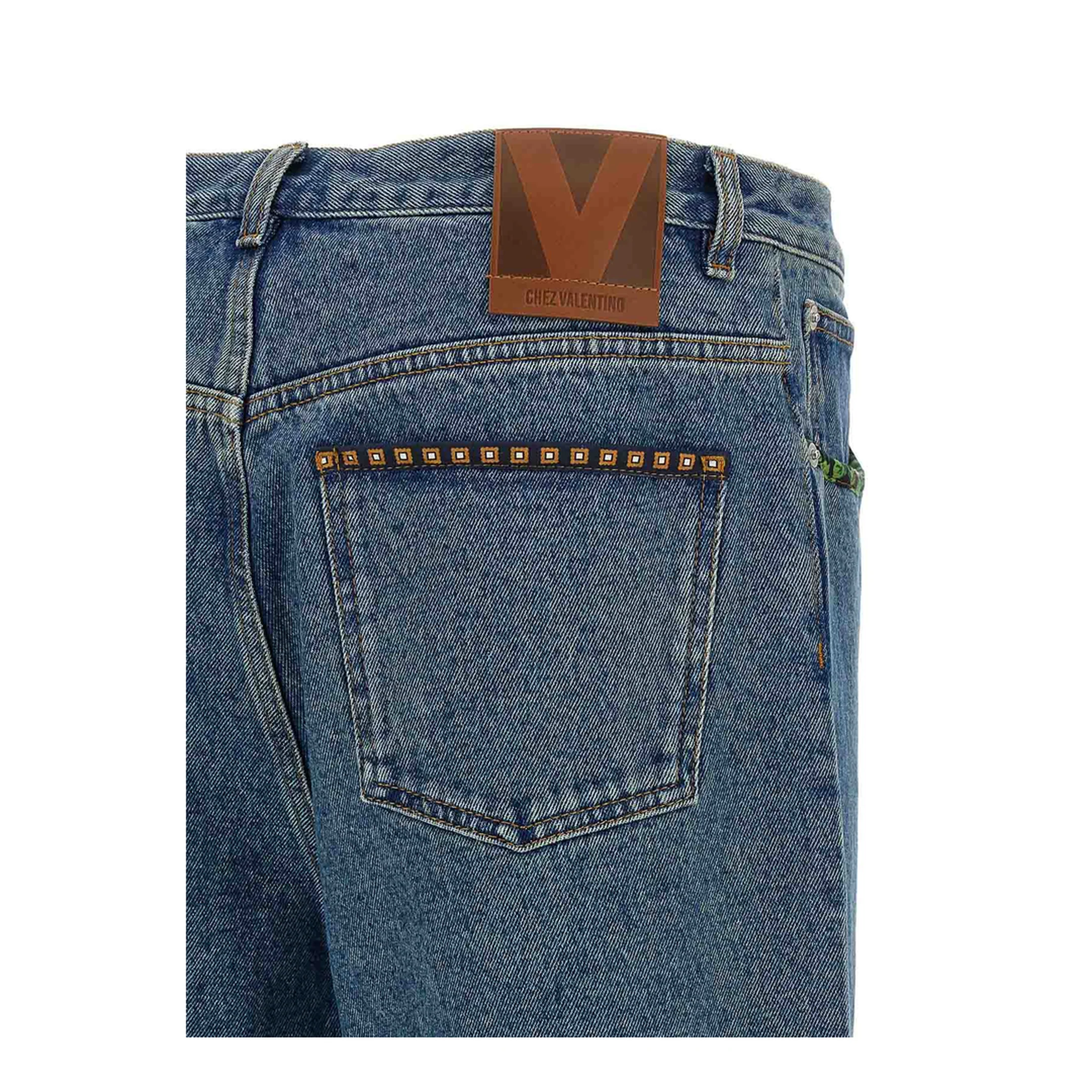 Floral Insert Jeans - Image 3