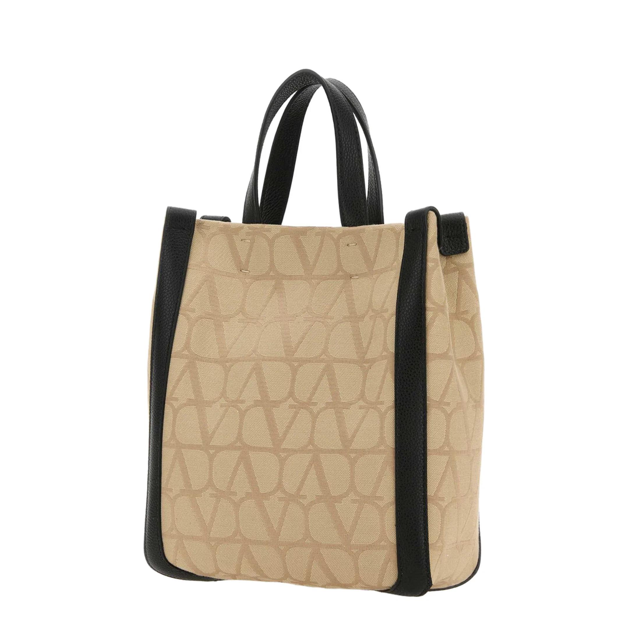 Beige Toile Iconographe Fabric Handbag - Image 4